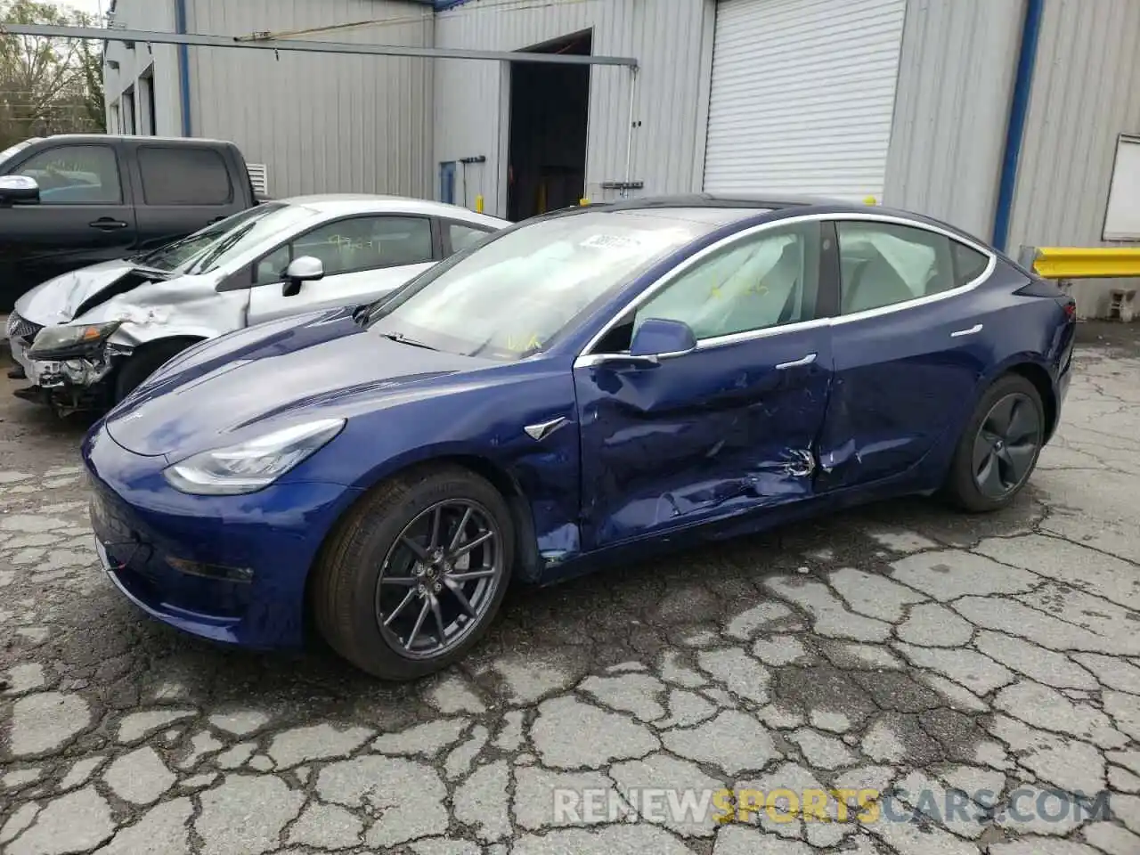 9 Photograph of a damaged car 5YJ3E1EB8LF801635 TESLA MODEL 3 2020