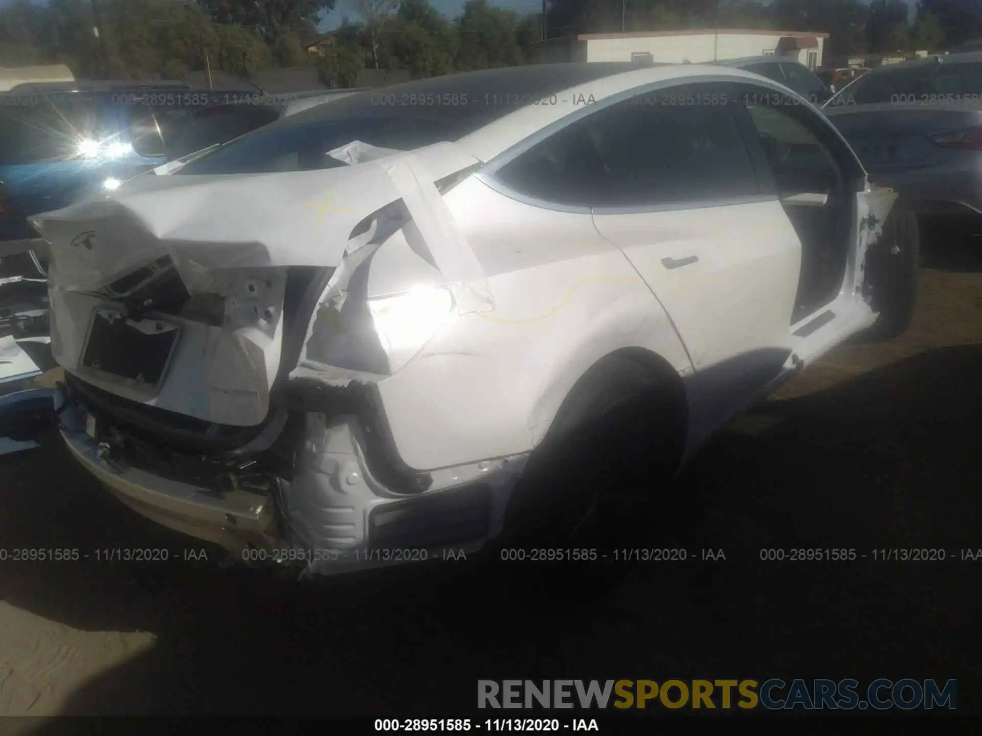 4 Photograph of a damaged car 5YJ3E1EB8LF801778 TESLA MODEL 3 2020