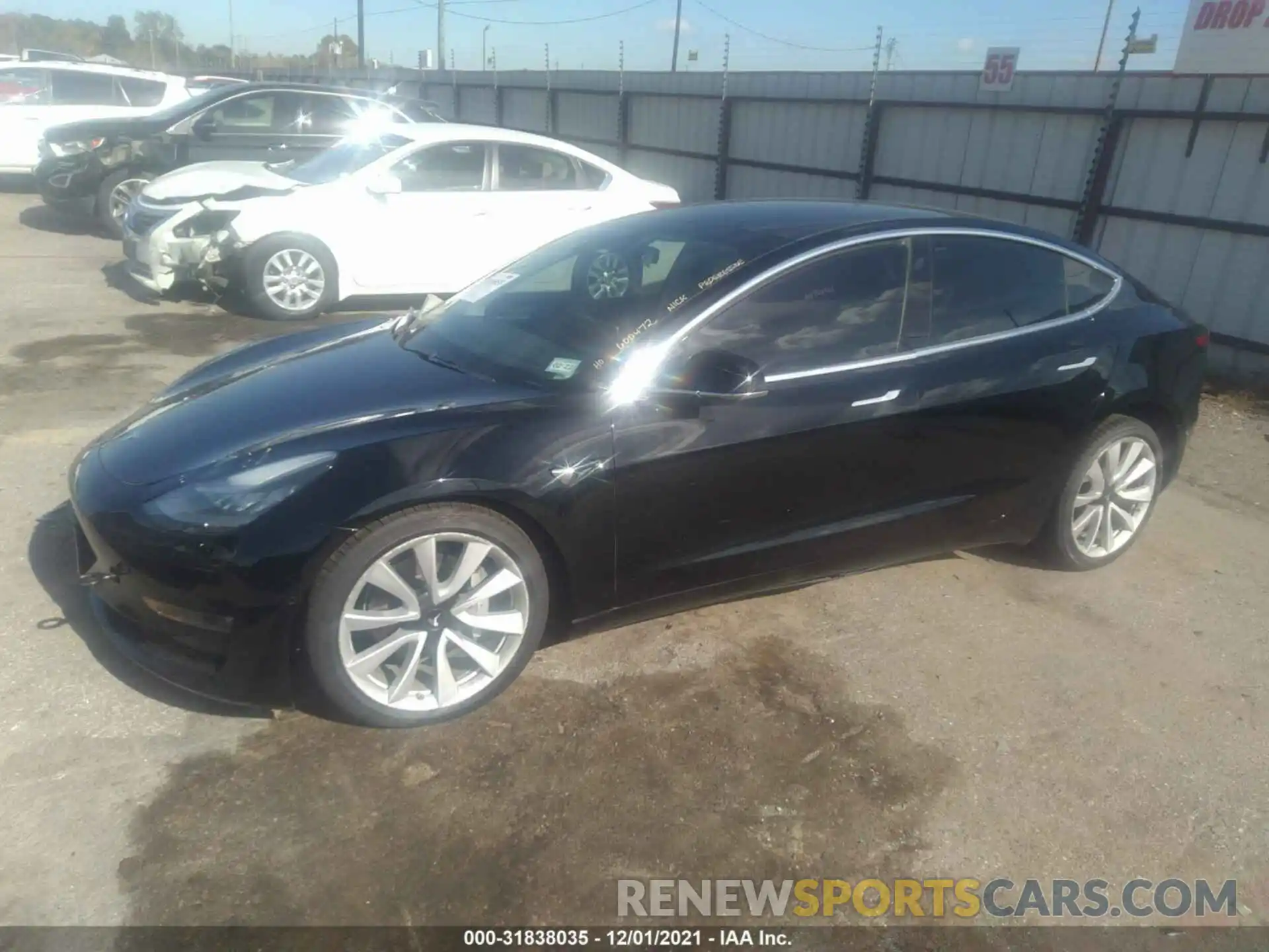 2 Фотография поврежденного автомобиля 5YJ3E1EB9LF600472 TESLA MODEL 3 2020