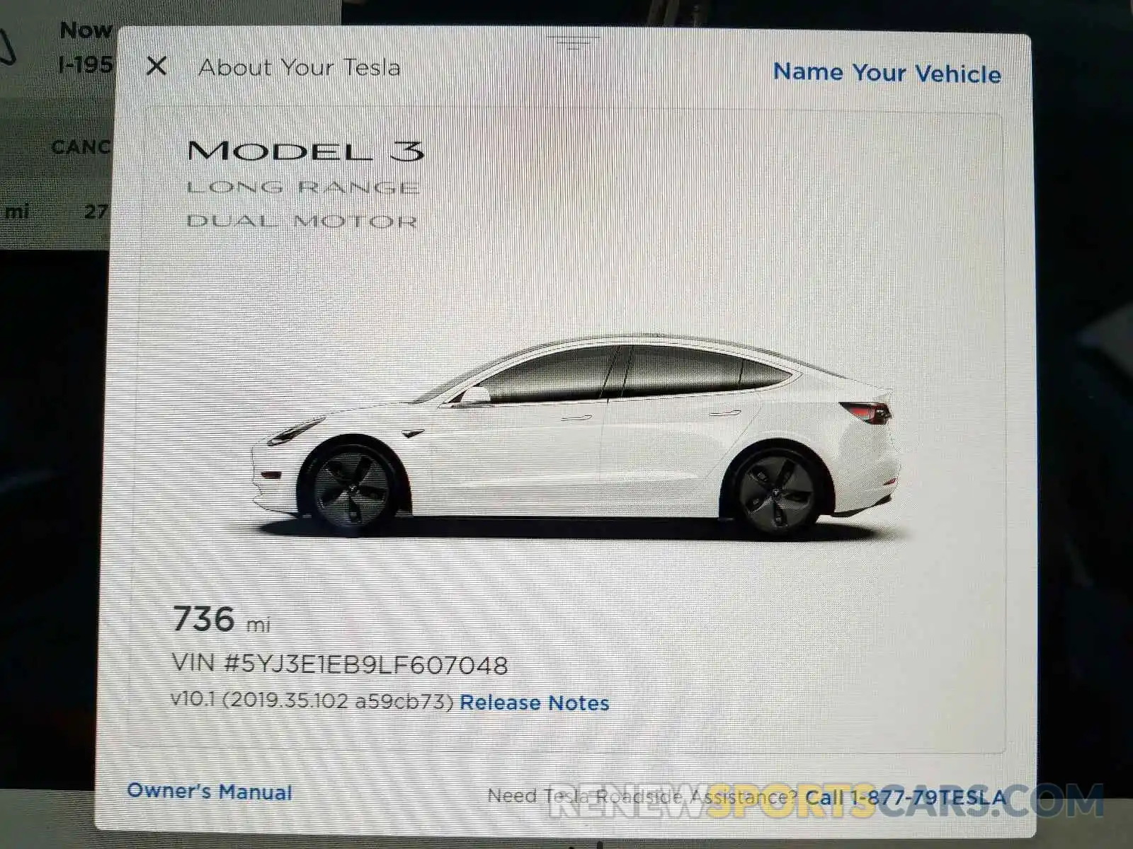 8 Photograph of a damaged car 5YJ3E1EB9LF607048 TESLA MODEL 3 2020