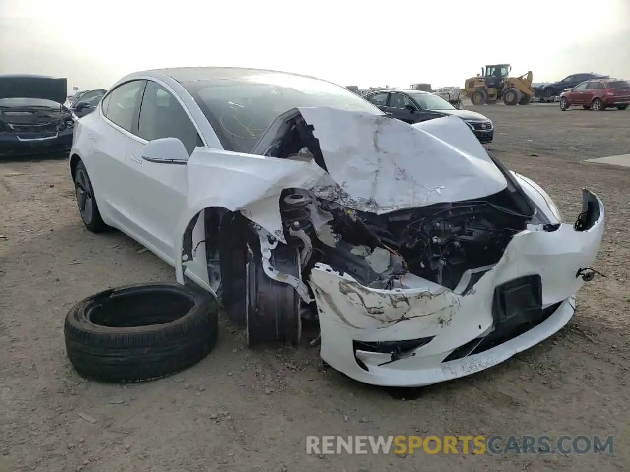 1 Photograph of a damaged car 5YJ3E1EB9LF619698 TESLA MODEL 3 2020