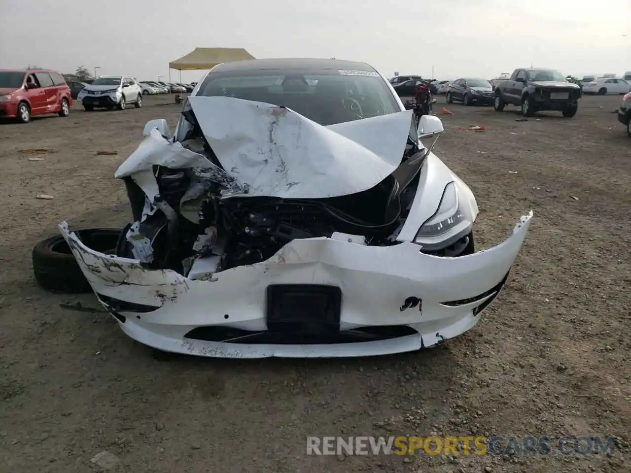 9 Photograph of a damaged car 5YJ3E1EB9LF619698 TESLA MODEL 3 2020