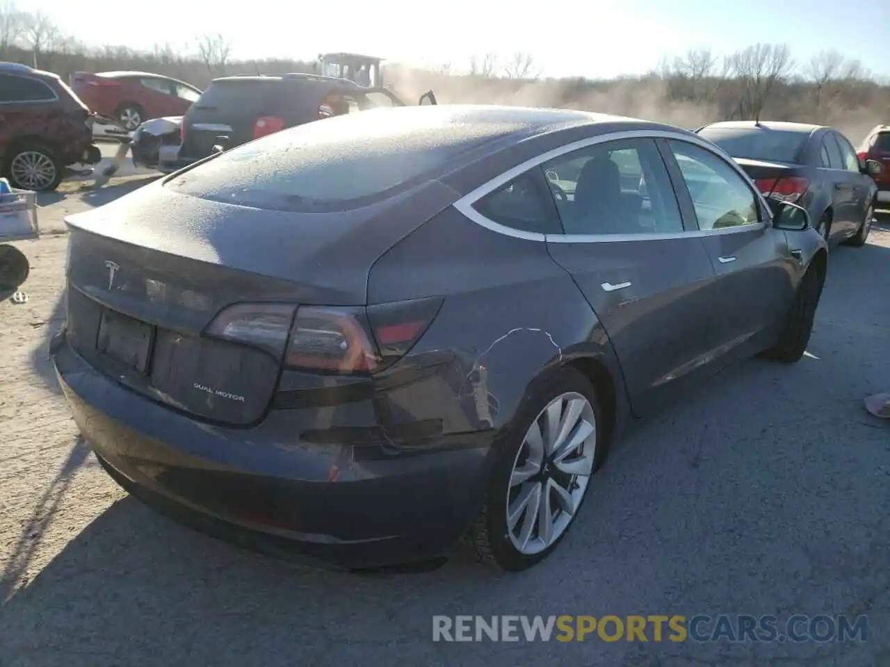 4 Photograph of a damaged car 5YJ3E1EB9LF619975 TESLA MODEL 3 2020