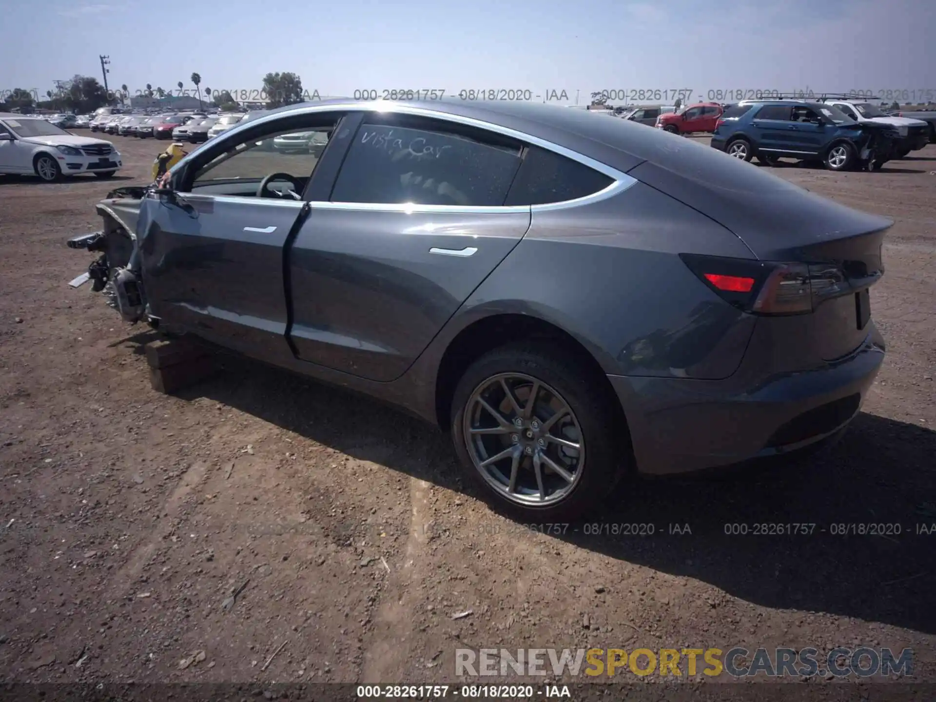 3 Photograph of a damaged car 5YJ3E1EB9LF635674 TESLA MODEL 3 2020