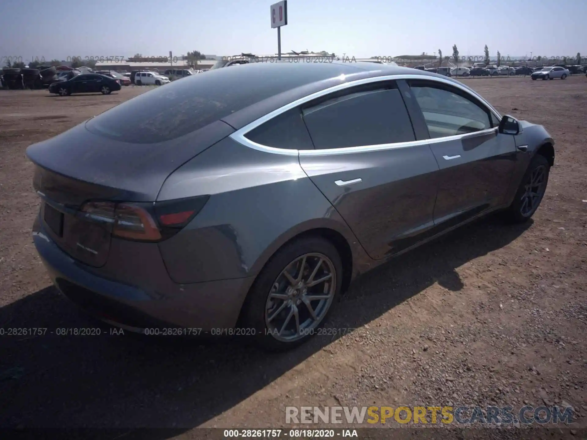 4 Photograph of a damaged car 5YJ3E1EB9LF635674 TESLA MODEL 3 2020