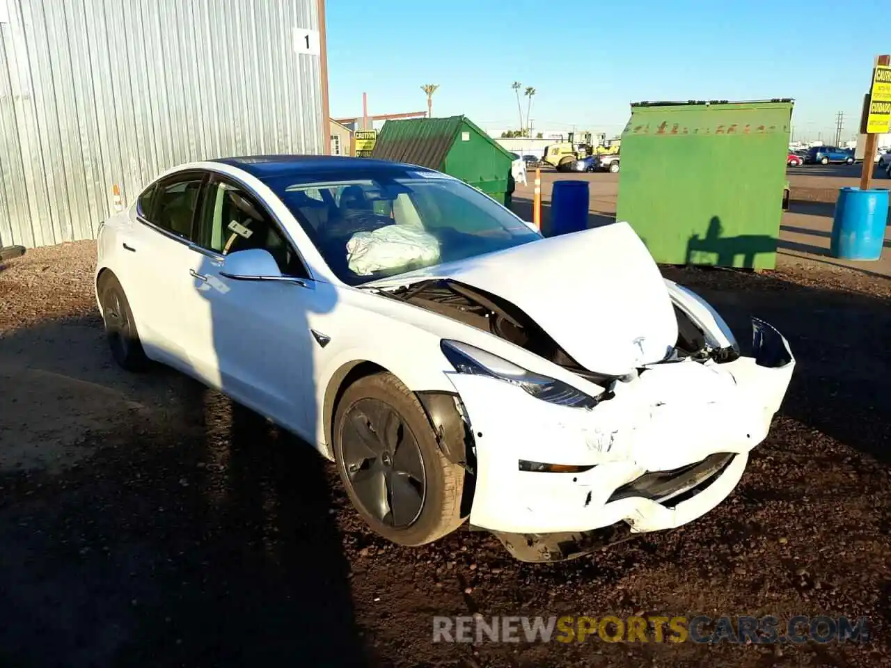 1 Photograph of a damaged car 5YJ3E1EB9LF636582 TESLA MODEL 3 2020