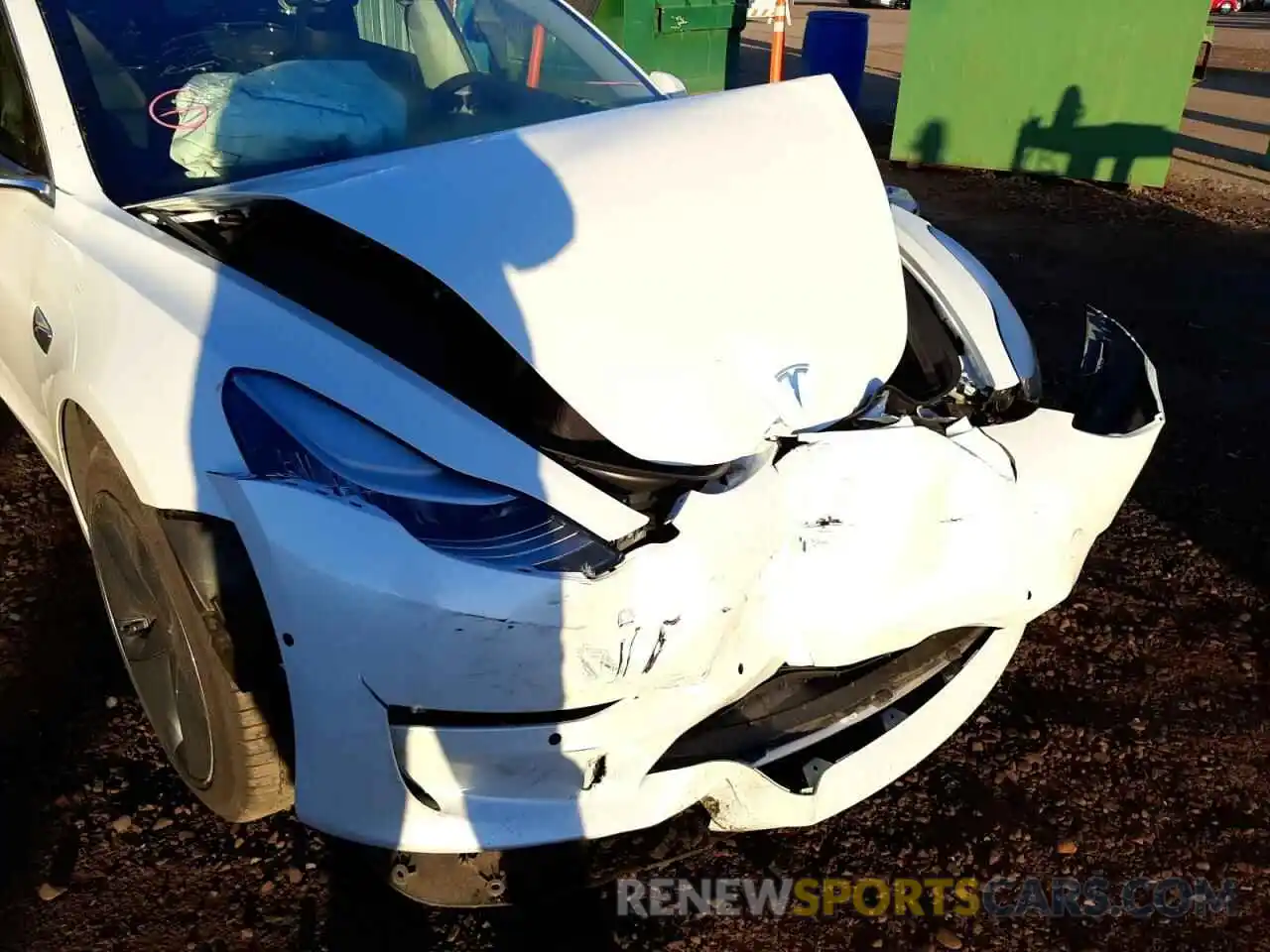 9 Photograph of a damaged car 5YJ3E1EB9LF636582 TESLA MODEL 3 2020