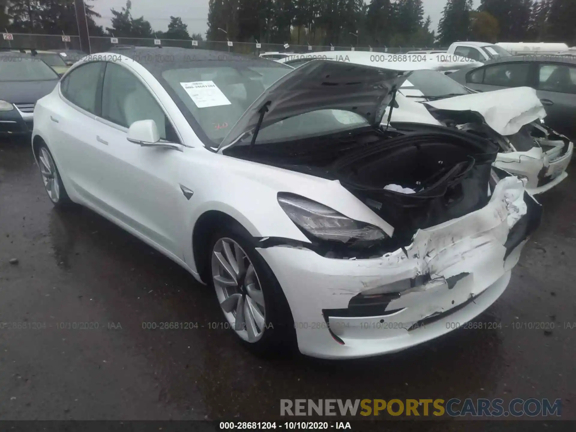 1 Photograph of a damaged car 5YJ3E1EB9LF640289 TESLA MODEL 3 2020