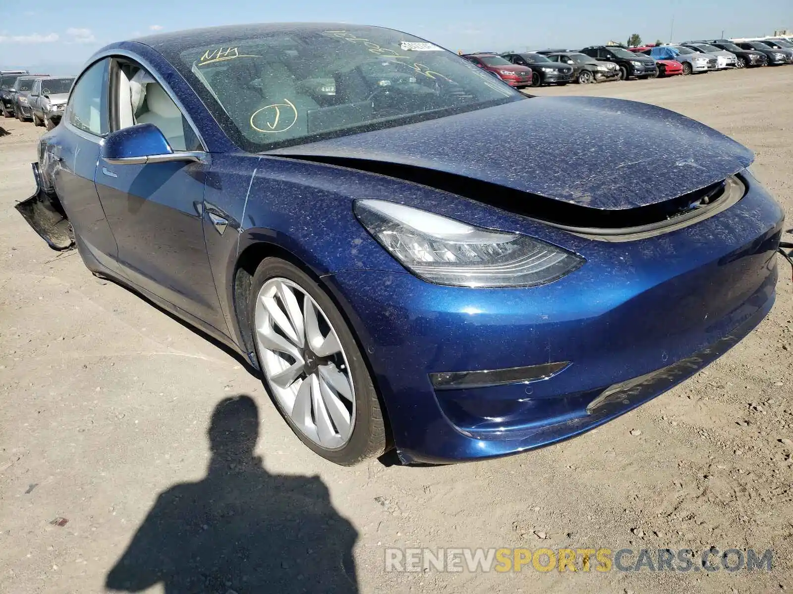 1 Photograph of a damaged car 5YJ3E1EB9LF640308 TESLA MODEL 3 2020