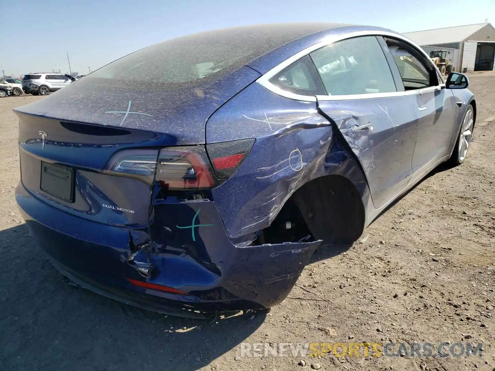 4 Photograph of a damaged car 5YJ3E1EB9LF640308 TESLA MODEL 3 2020