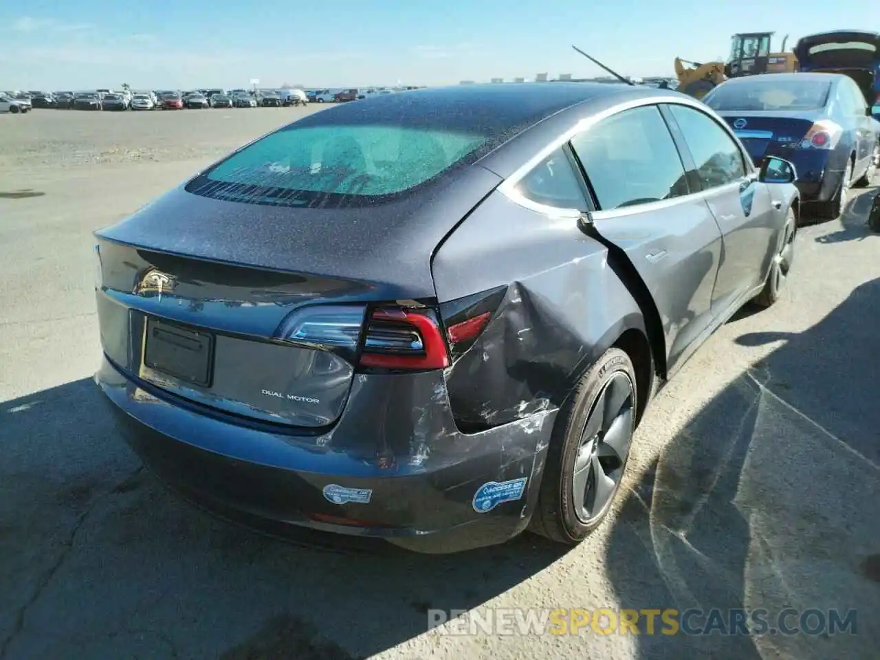 4 Photograph of a damaged car 5YJ3E1EB9LF646223 TESLA MODEL 3 2020