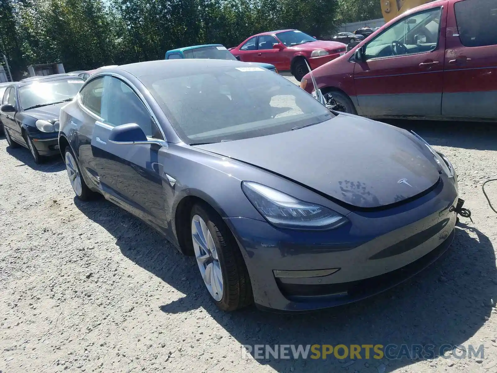 1 Photograph of a damaged car 5YJ3E1EB9LF646545 TESLA MODEL 3 2020