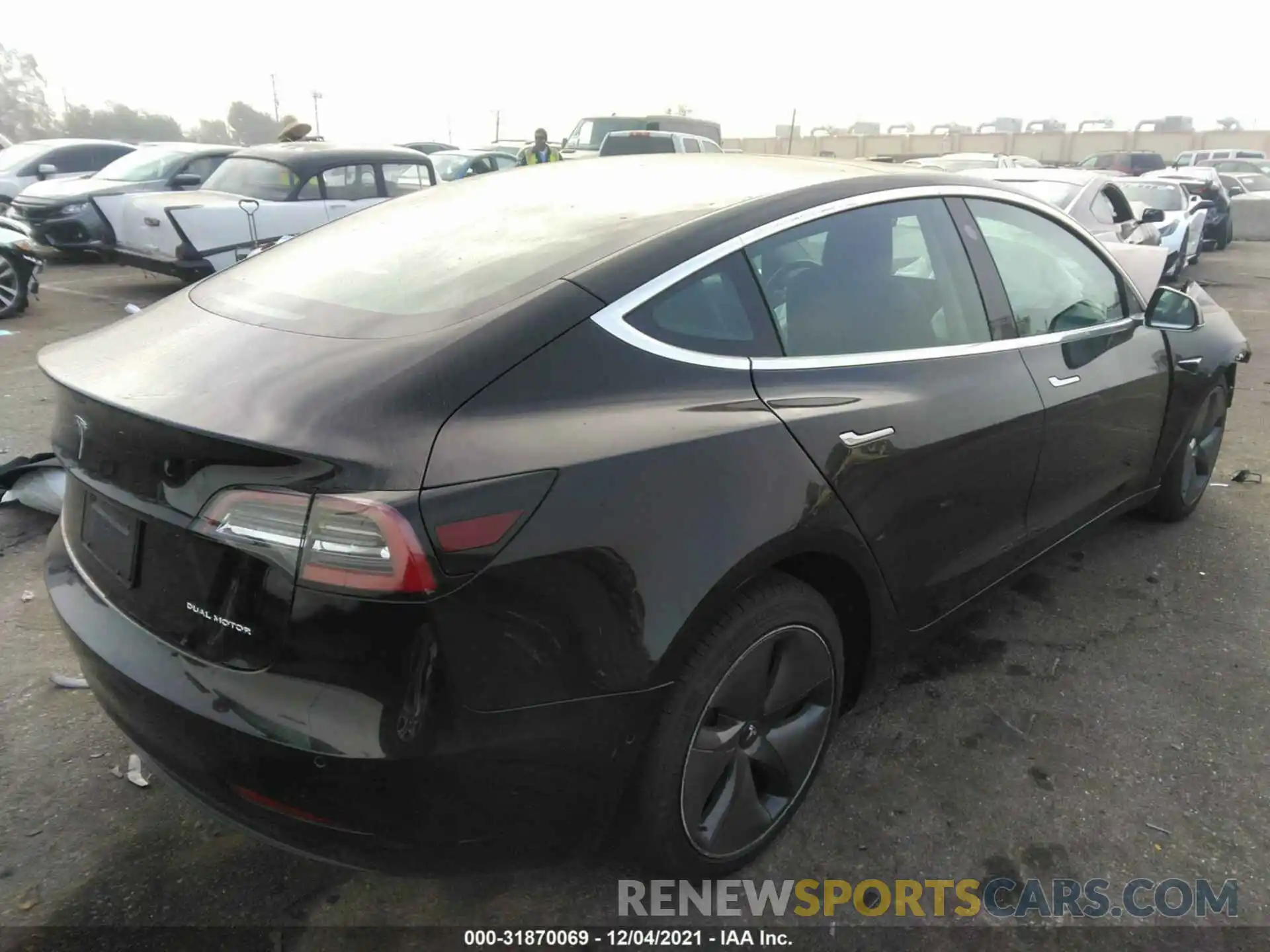 4 Photograph of a damaged car 5YJ3E1EB9LF649445 TESLA MODEL 3 2020