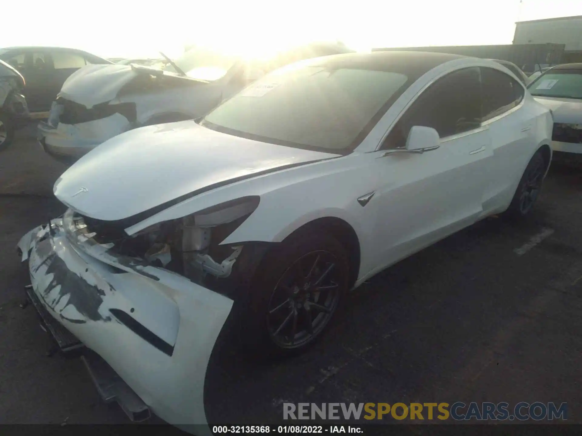 2 Photograph of a damaged car 5YJ3E1EB9LF651860 TESLA MODEL 3 2020