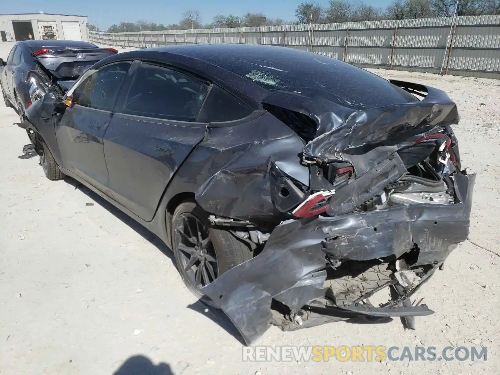 3 Photograph of a damaged car 5YJ3E1EB9LF663930 TESLA MODEL 3 2020