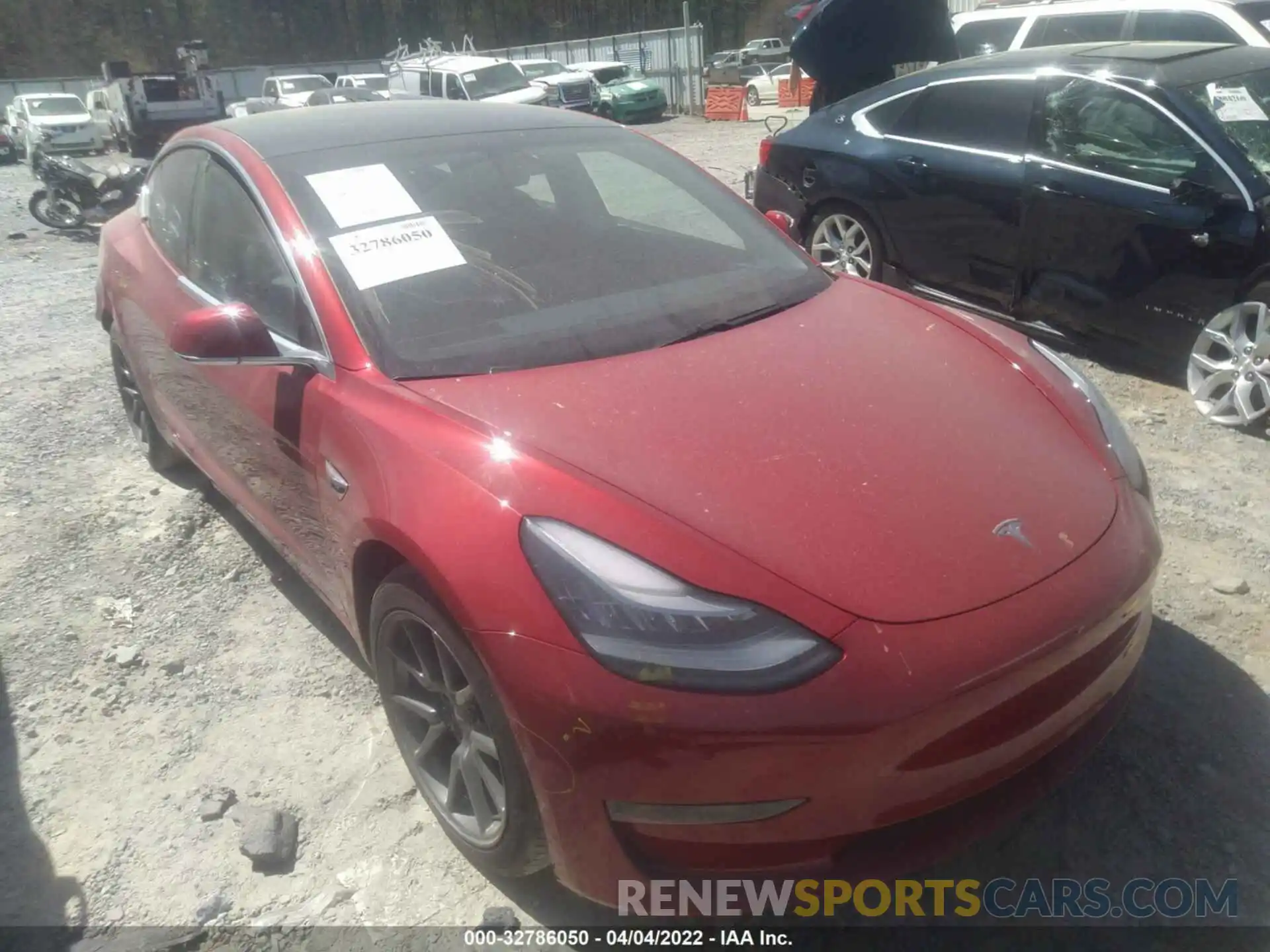 1 Photograph of a damaged car 5YJ3E1EB9LF664303 TESLA MODEL 3 2020