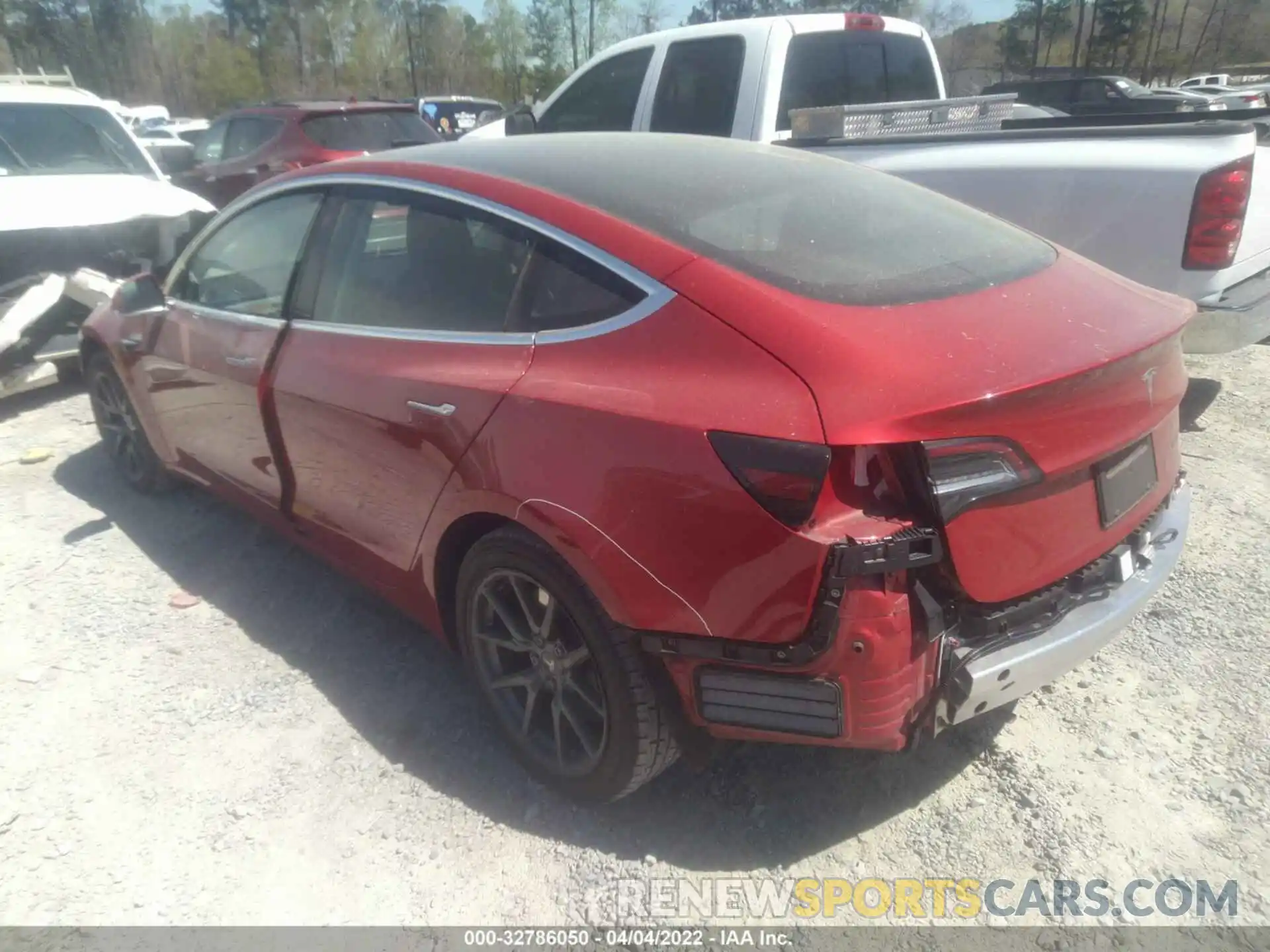 3 Photograph of a damaged car 5YJ3E1EB9LF664303 TESLA MODEL 3 2020