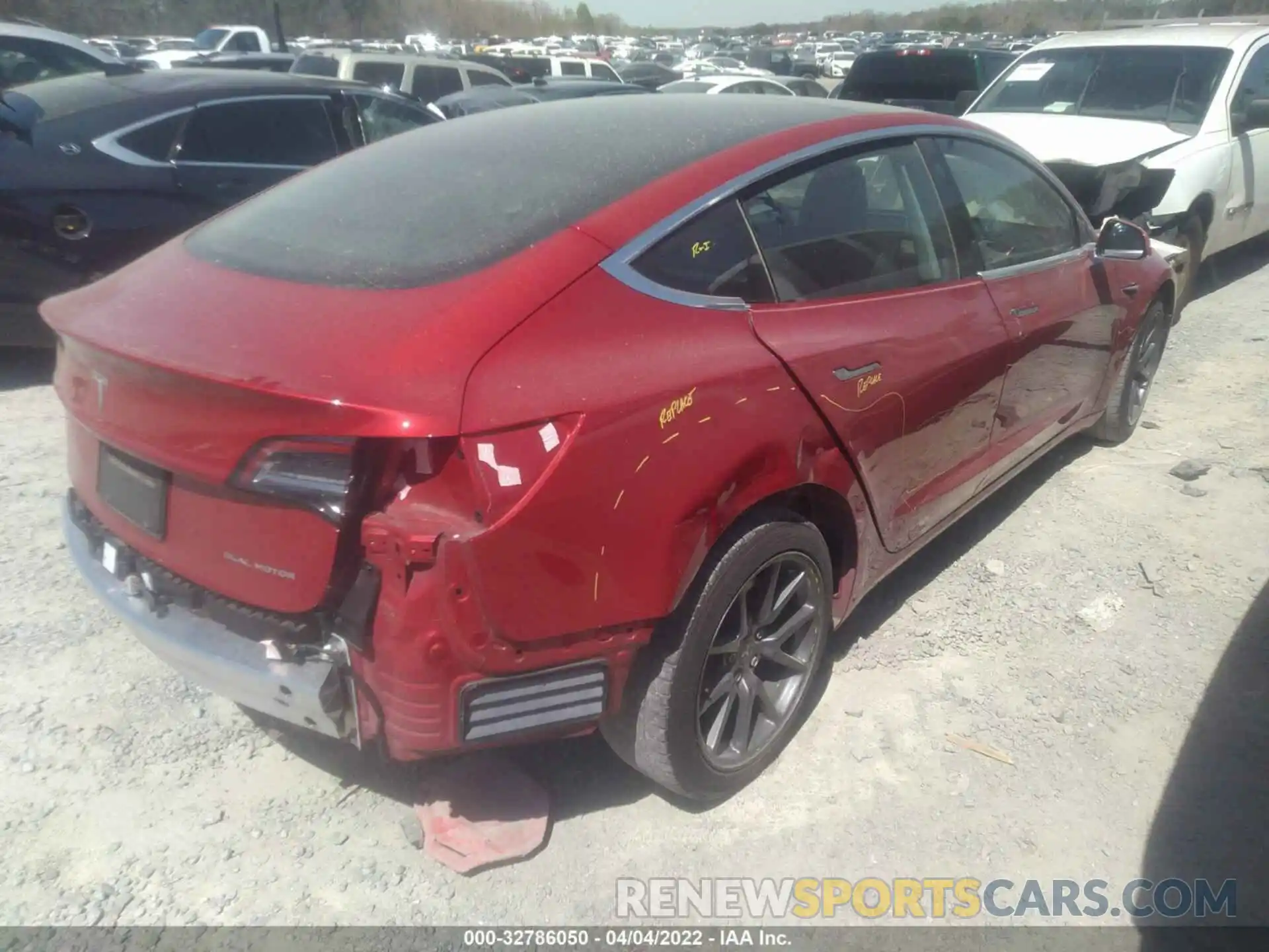 4 Photograph of a damaged car 5YJ3E1EB9LF664303 TESLA MODEL 3 2020