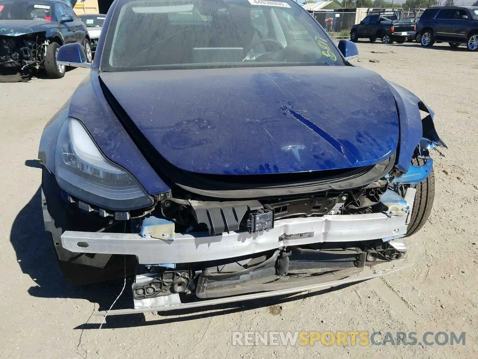 9 Photograph of a damaged car 5YJ3E1EB9LF667217 TESLA MODEL 3 2020