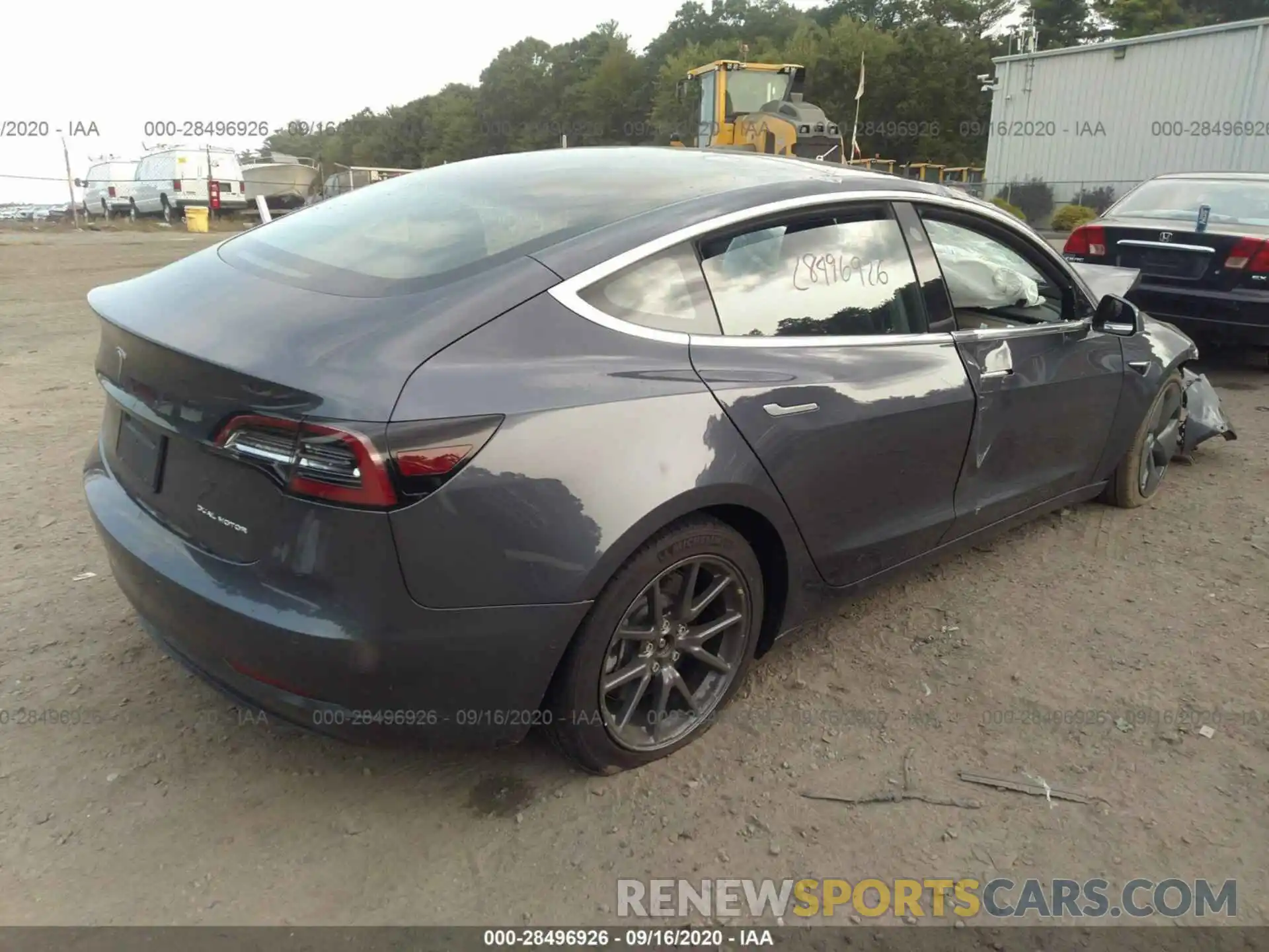 4 Photograph of a damaged car 5YJ3E1EB9LF710924 TESLA MODEL 3 2020