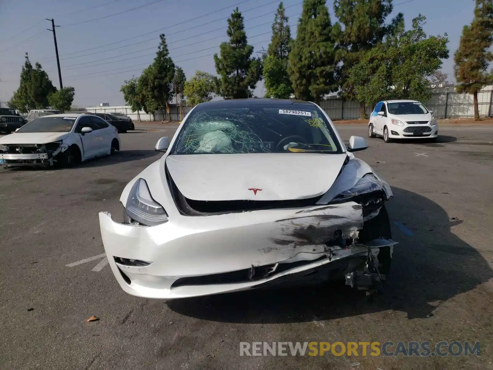 9 Photograph of a damaged car 5YJ3E1EB9LF711510 TESLA MODEL 3 2020