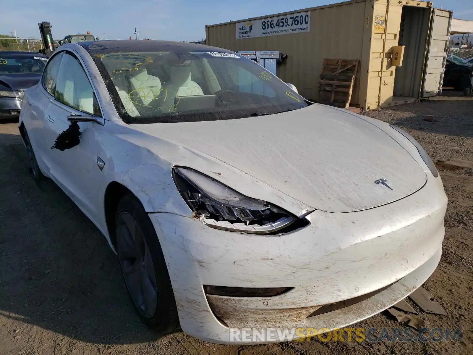 1 Photograph of a damaged car 5YJ3E1EB9LF720076 TESLA MODEL 3 2020