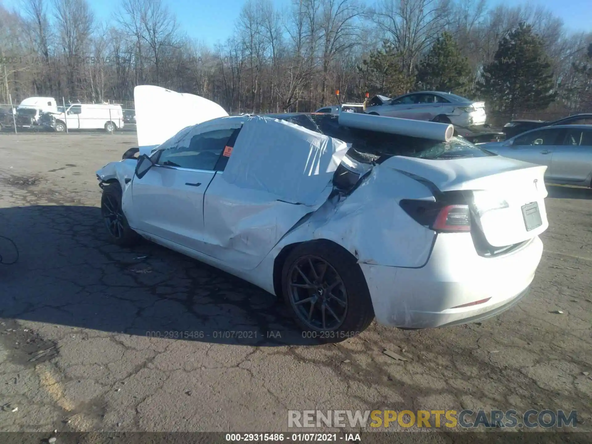 3 Photograph of a damaged car 5YJ3E1EB9LF720269 TESLA MODEL 3 2020