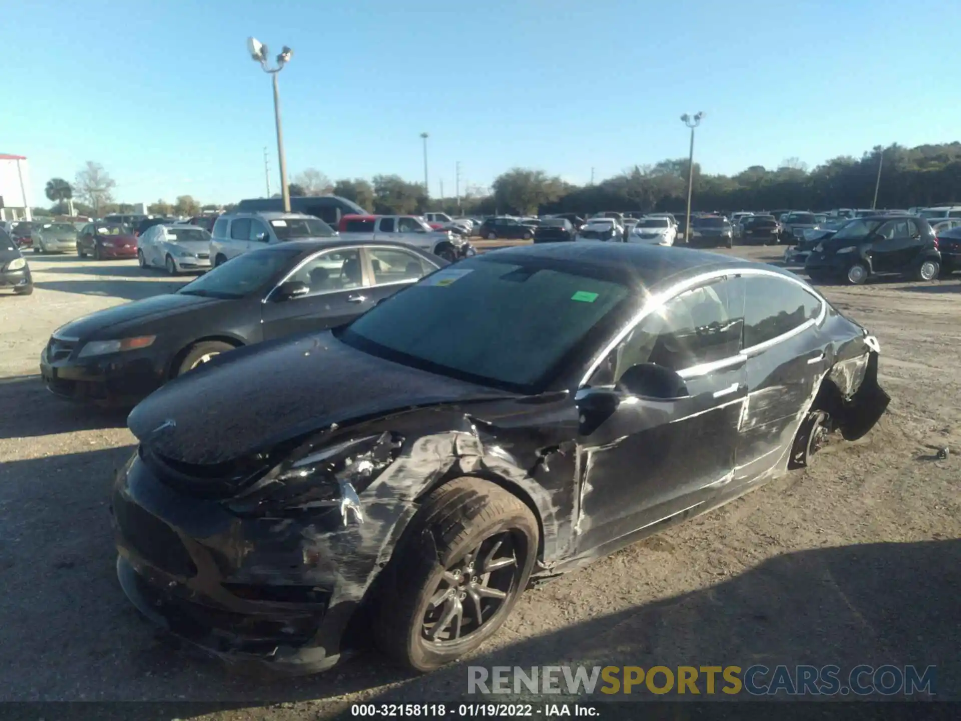 2 Photograph of a damaged car 5YJ3E1EB9LF741395 TESLA MODEL 3 2020