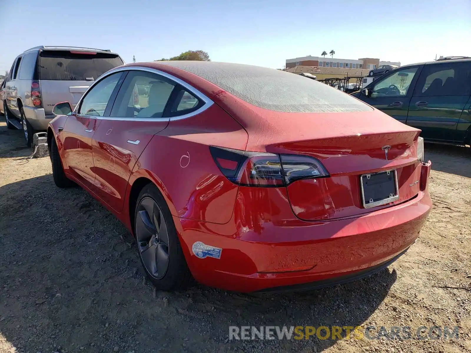 3 Photograph of a damaged car 5YJ3E1EB9LF764109 TESLA MODEL 3 2020