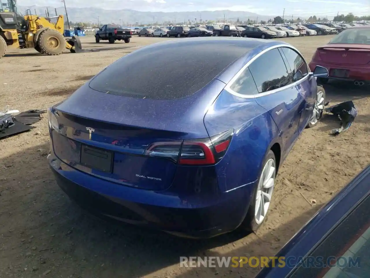 4 Фотография поврежденного автомобиля 5YJ3E1EB9LF769651 TESLA MODEL 3 2020