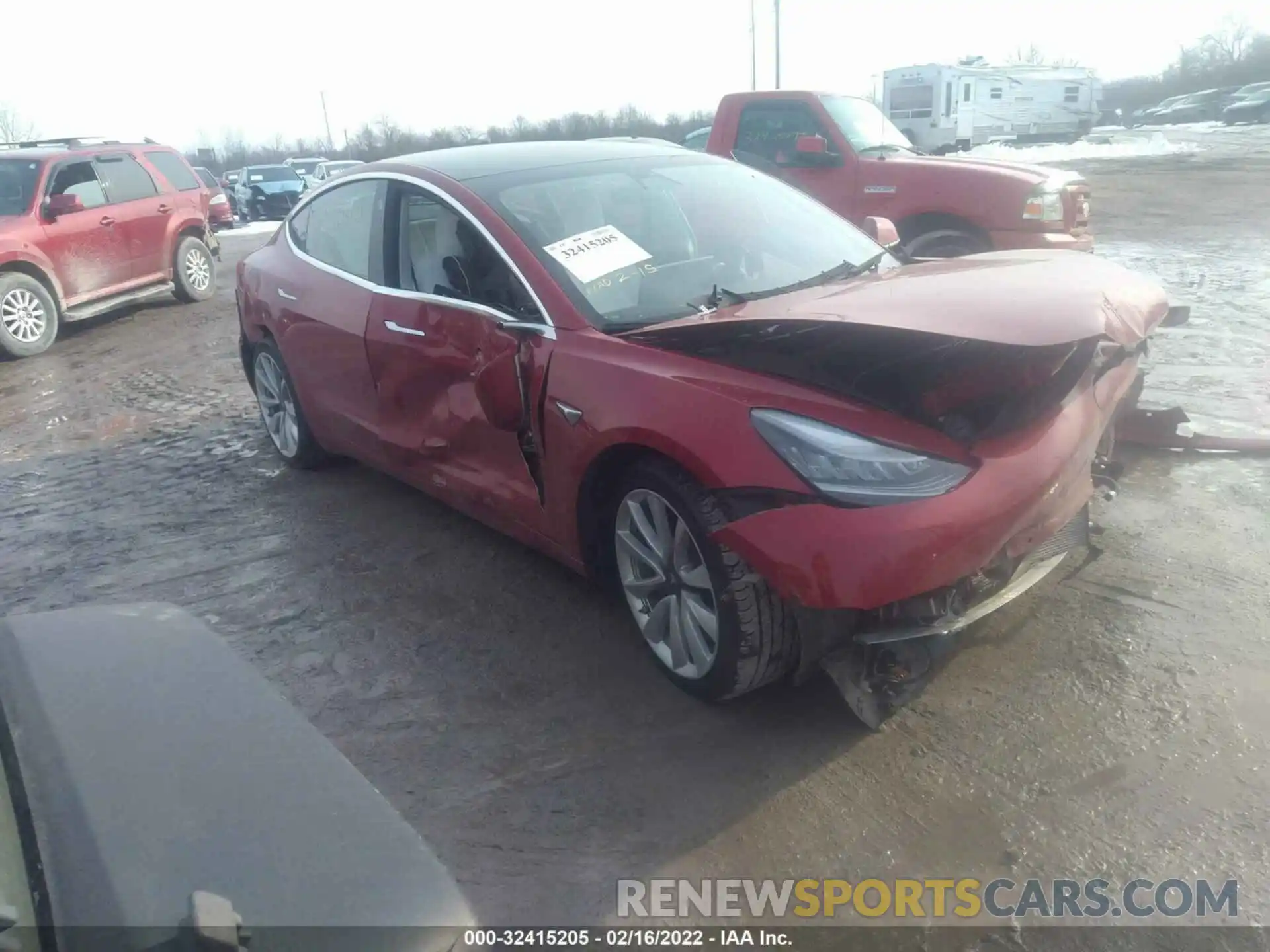 1 Photograph of a damaged car 5YJ3E1EB9LF769729 TESLA MODEL 3 2020