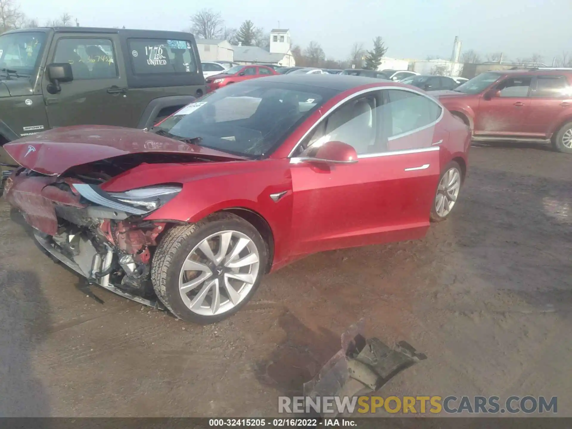 2 Photograph of a damaged car 5YJ3E1EB9LF769729 TESLA MODEL 3 2020