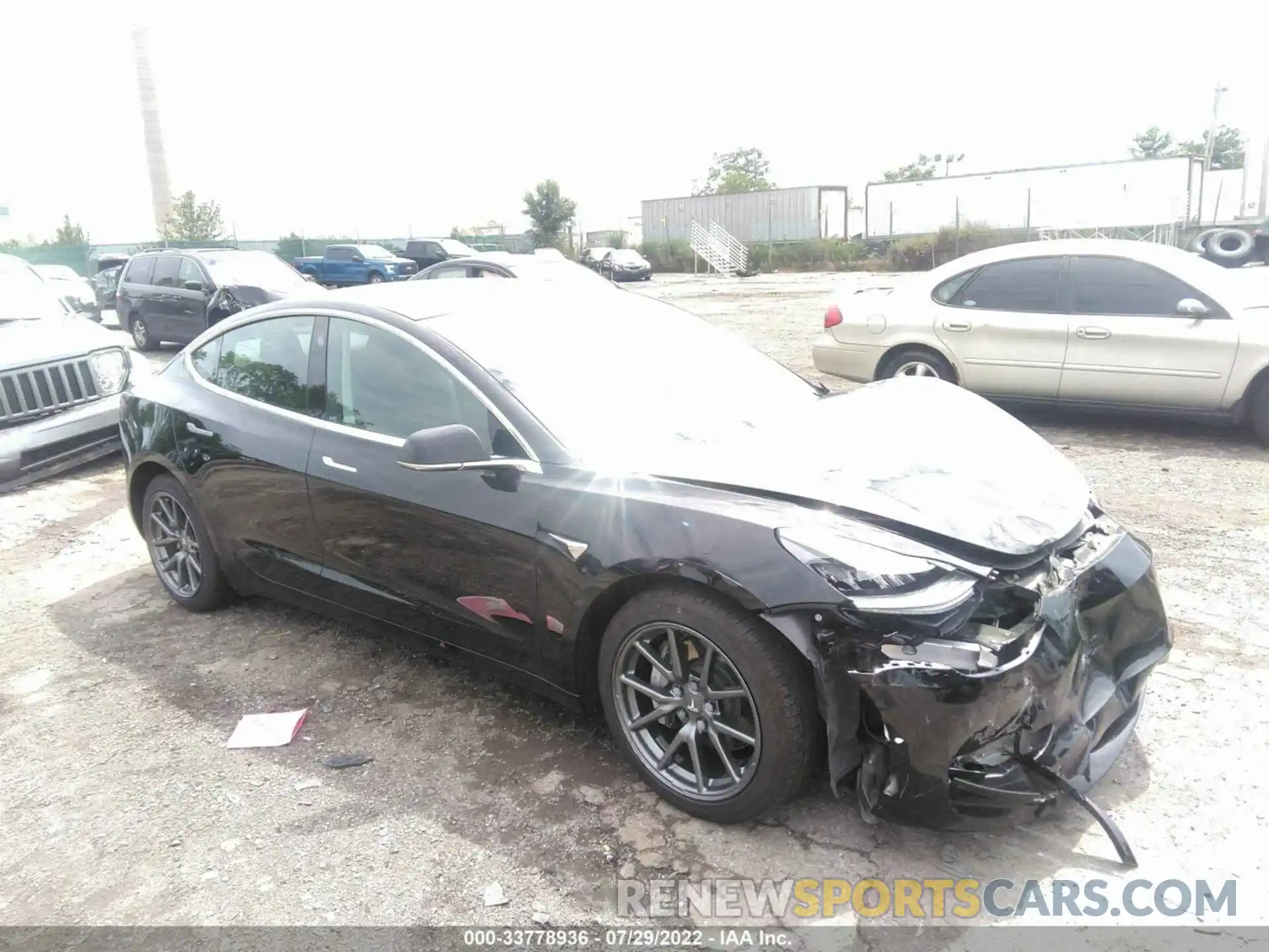 1 Photograph of a damaged car 5YJ3E1EB9LF794713 TESLA MODEL 3 2020