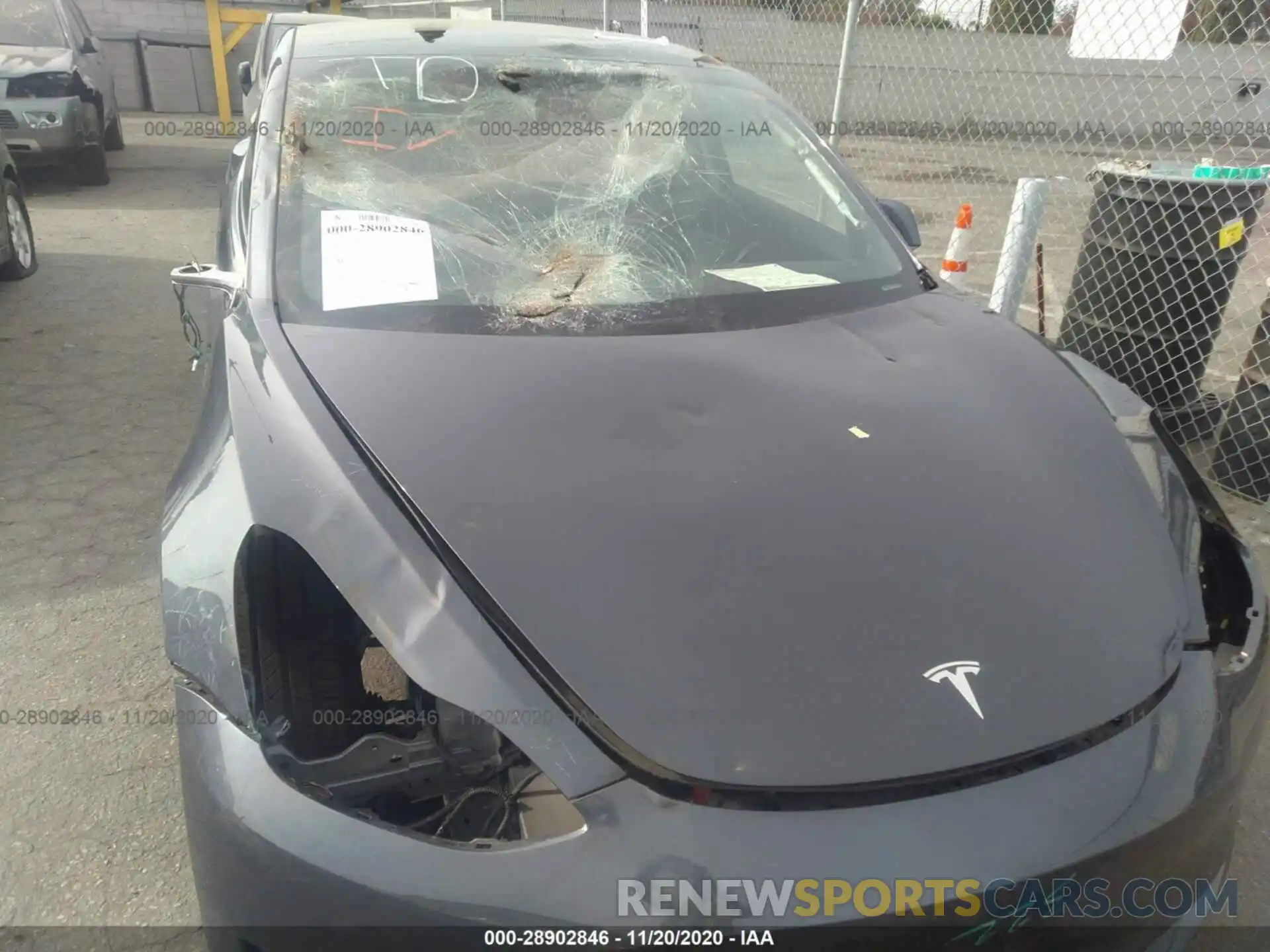 6 Photograph of a damaged car 5YJ3E1EB9LF798065 TESLA MODEL 3 2020