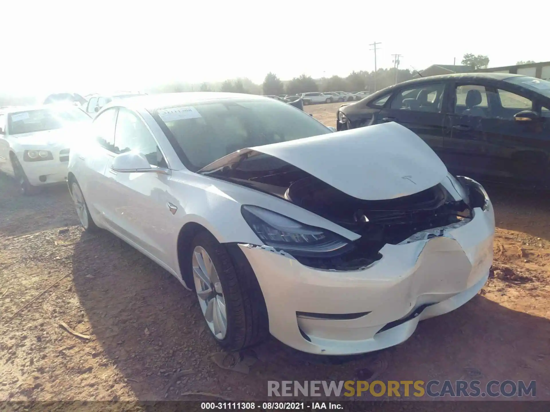 1 Фотография поврежденного автомобиля 5YJ3E1EBXLF513583 TESLA MODEL 3 2020