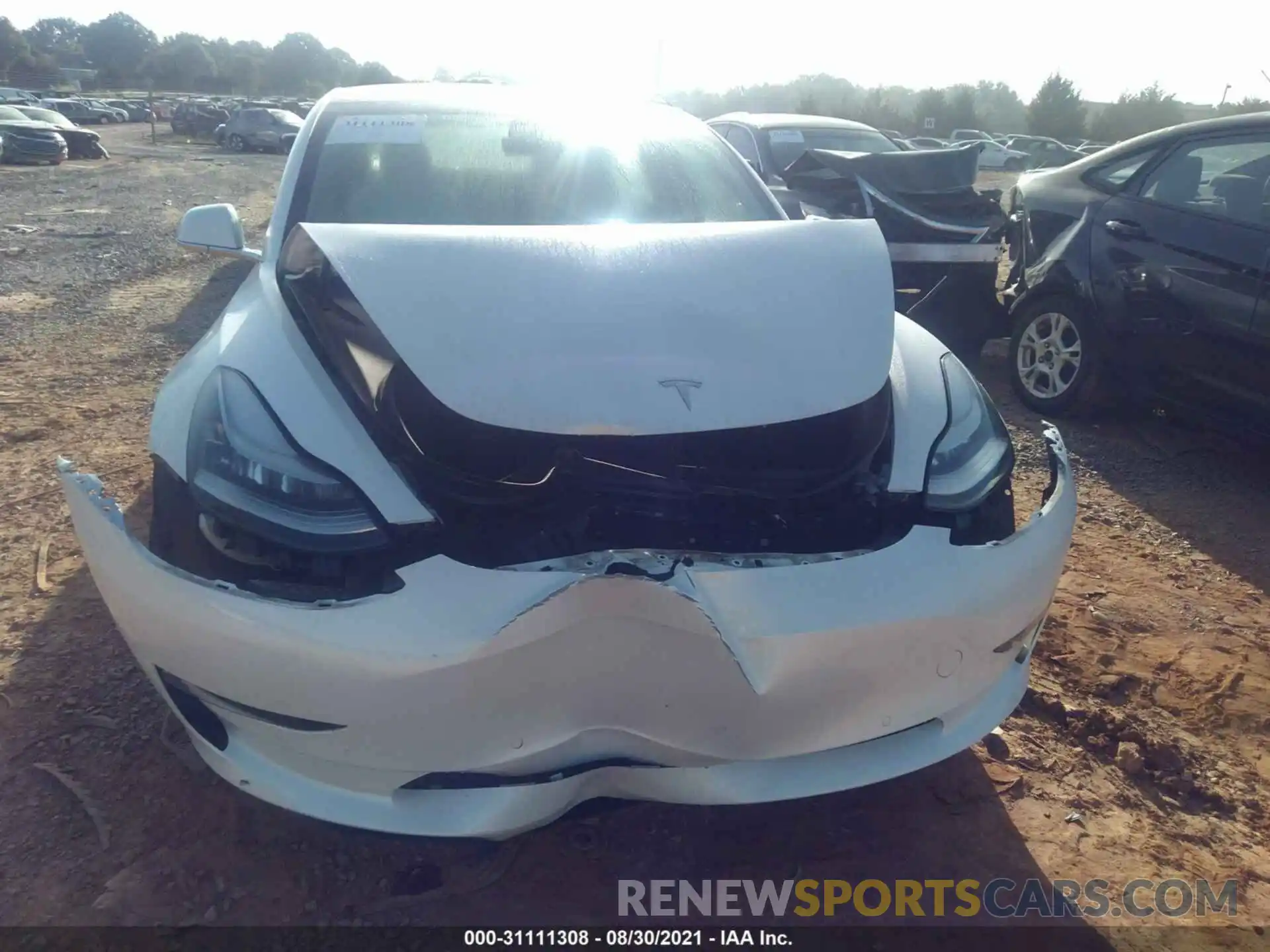 6 Photograph of a damaged car 5YJ3E1EBXLF513583 TESLA MODEL 3 2020