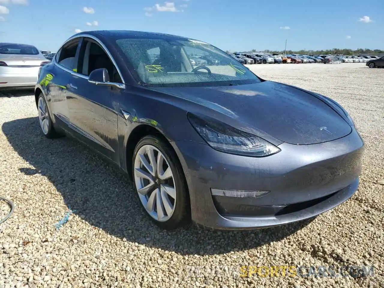 1 Photograph of a damaged car 5YJ3E1EBXLF589949 TESLA MODEL 3 2020