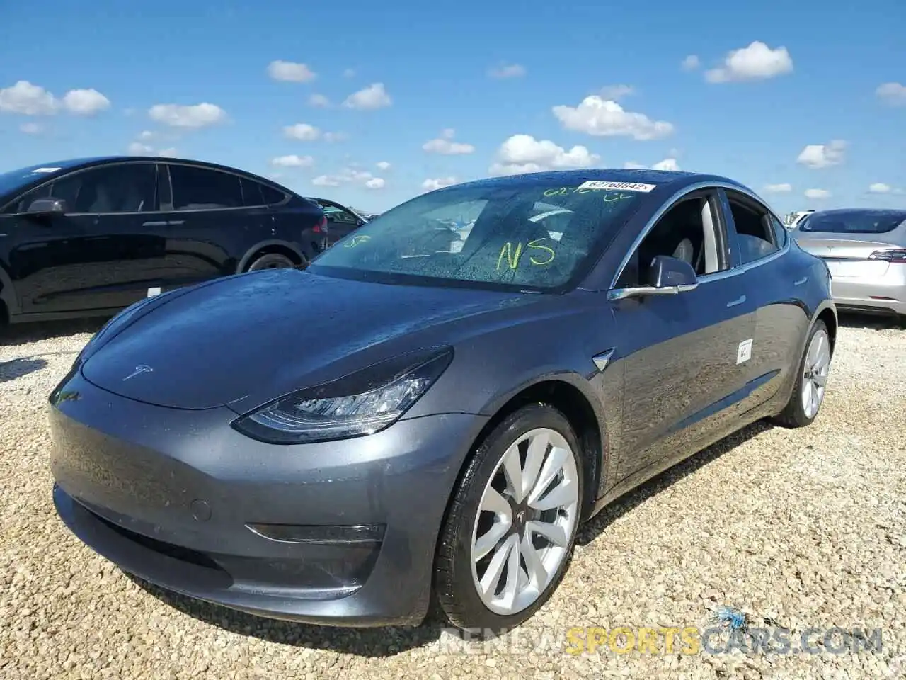 2 Photograph of a damaged car 5YJ3E1EBXLF589949 TESLA MODEL 3 2020