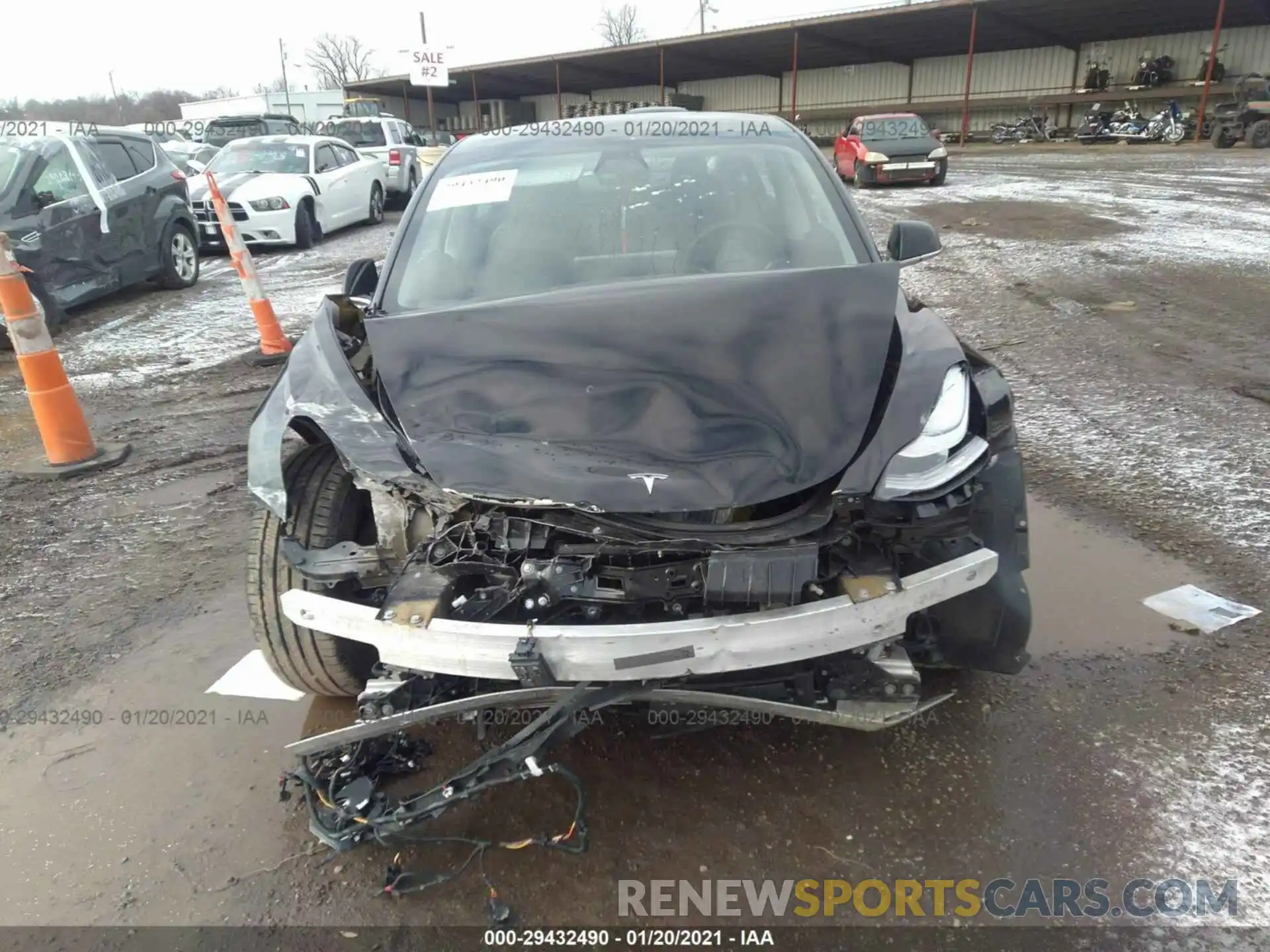 6 Photograph of a damaged car 5YJ3E1EBXLF599445 TESLA MODEL 3 2020