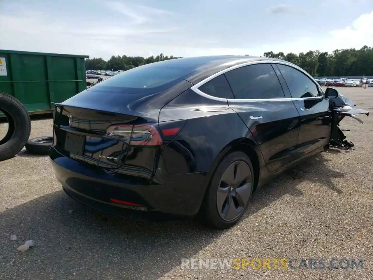 4 Фотография поврежденного автомобиля 5YJ3E1EBXLF601016 TESLA MODEL 3 2020