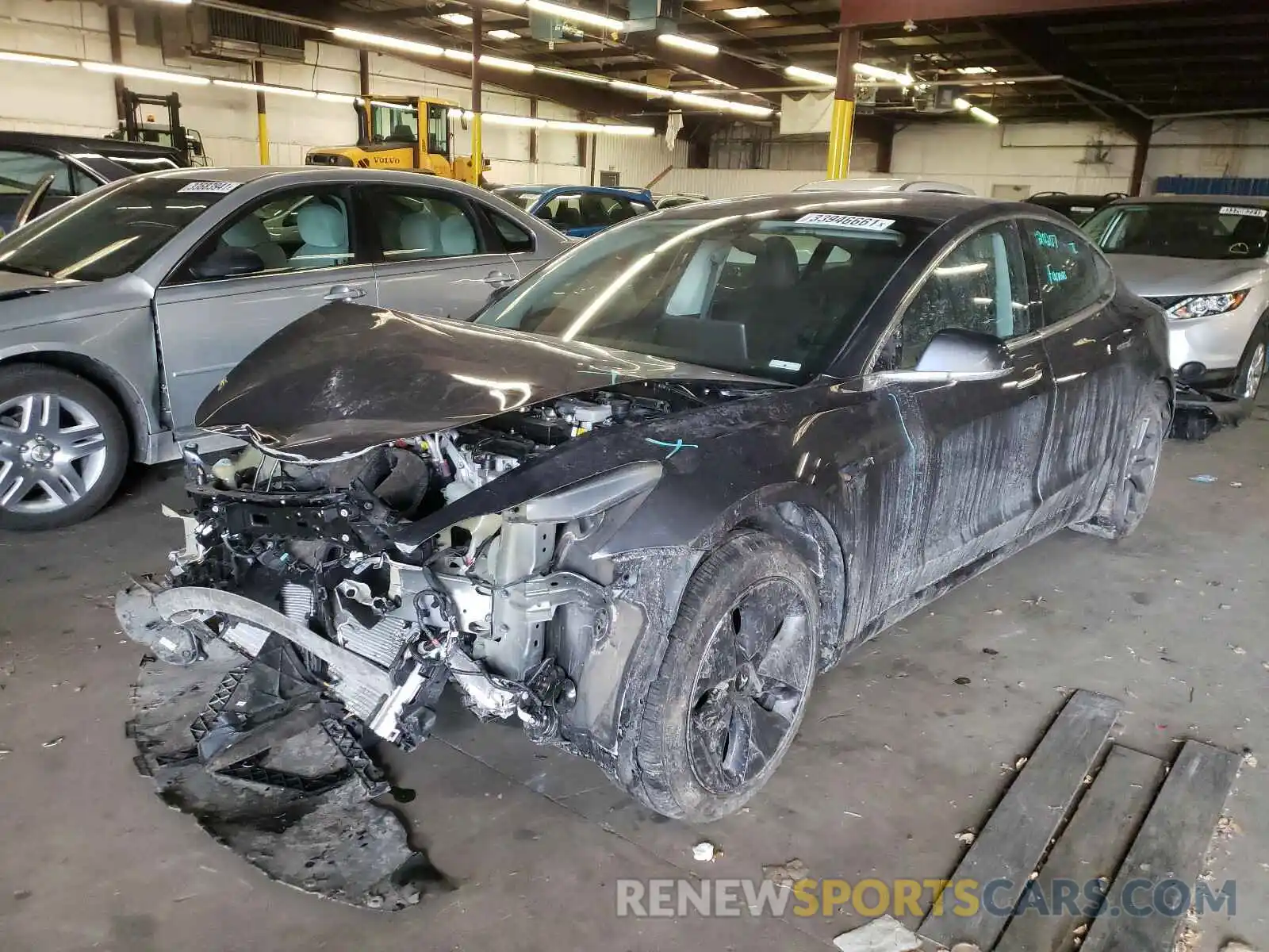 2 Photograph of a damaged car 5YJ3E1EBXLF616230 TESLA MODEL 3 2020