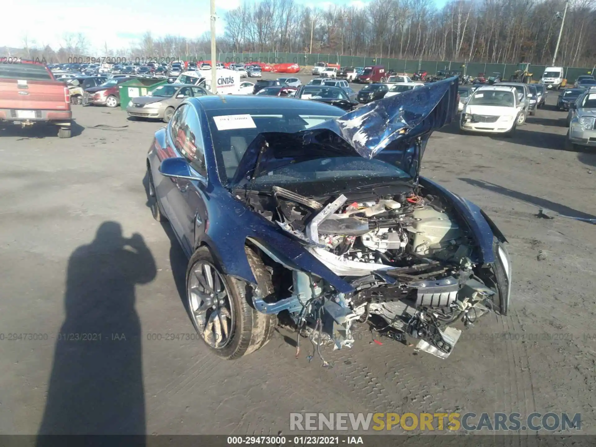 6 Photograph of a damaged car 5YJ3E1EBXLF617264 TESLA MODEL 3 2020