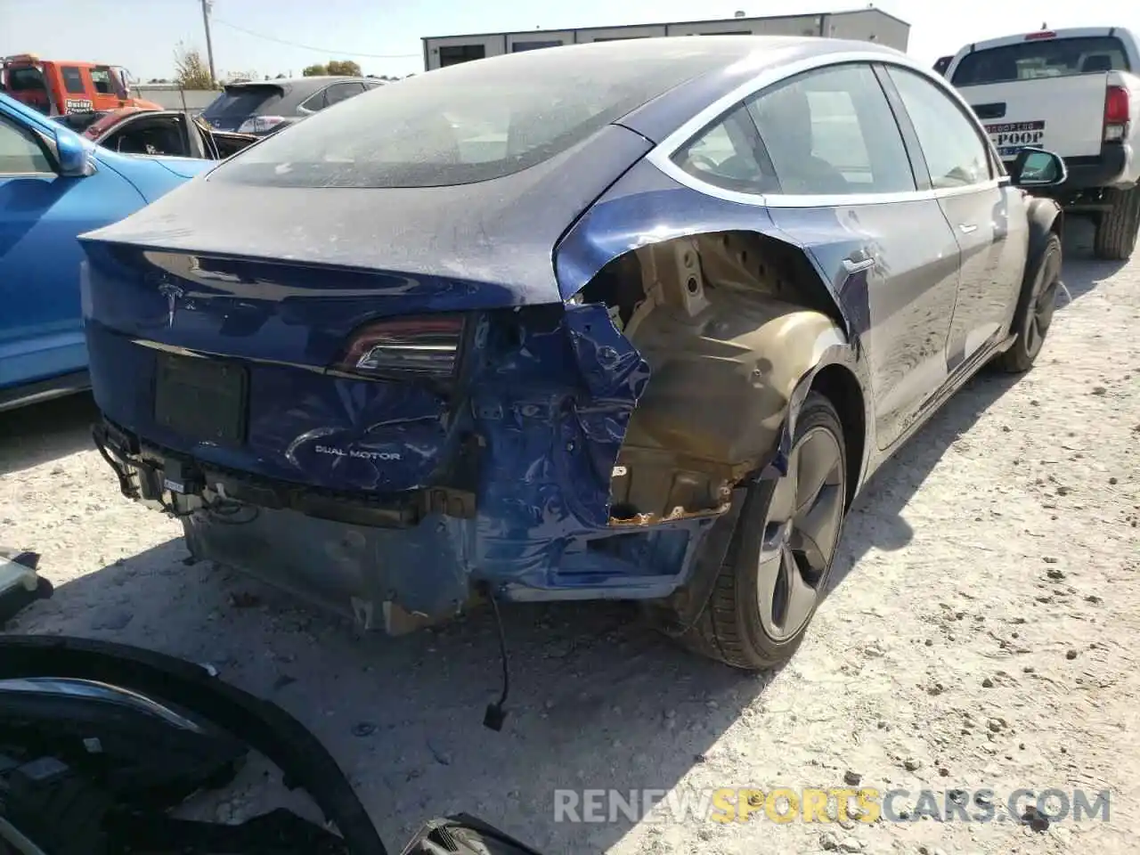 4 Photograph of a damaged car 5YJ3E1EBXLF617667 TESLA MODEL 3 2020