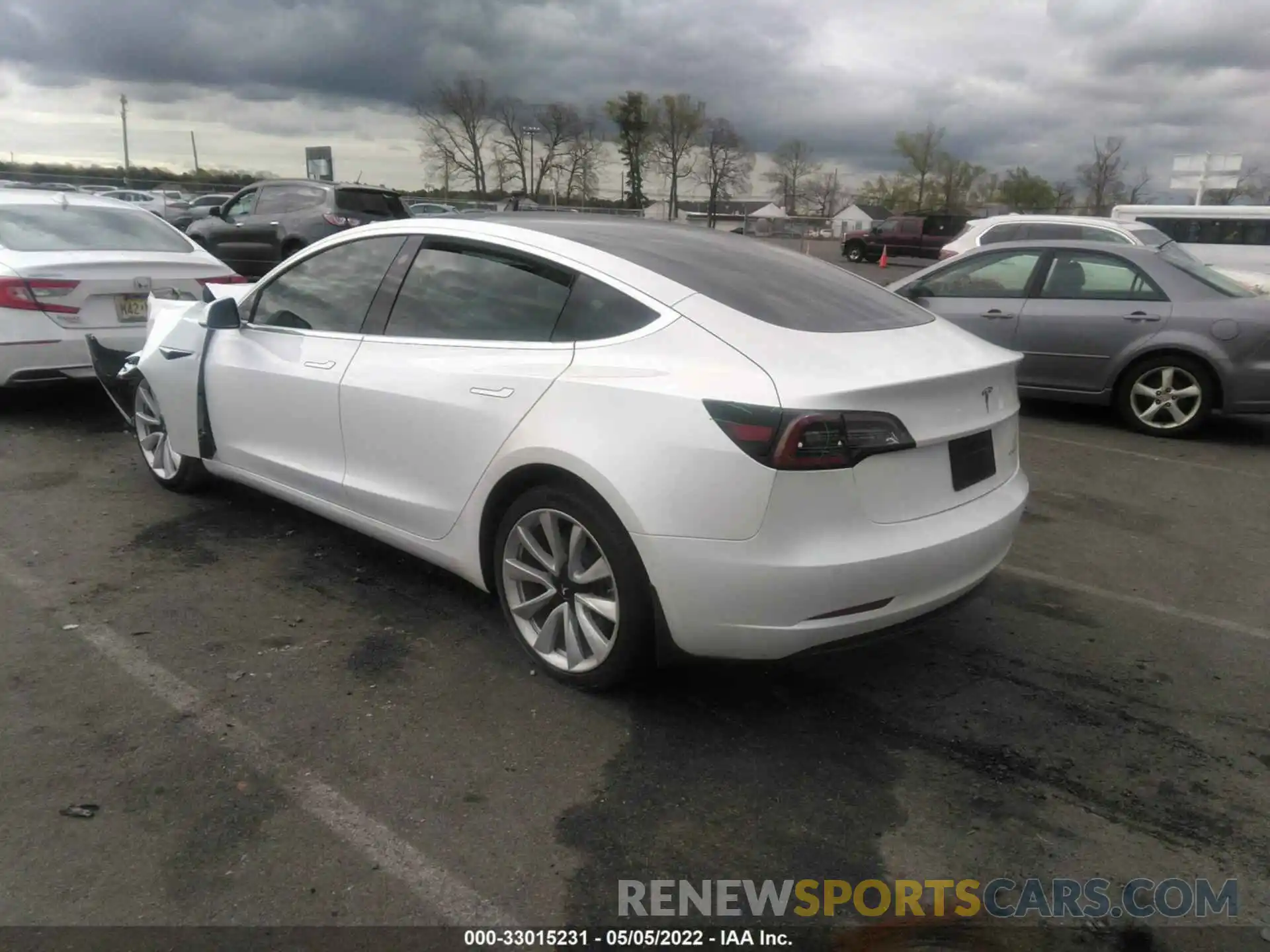 3 Photograph of a damaged car 5YJ3E1EBXLF621377 TESLA MODEL 3 2020