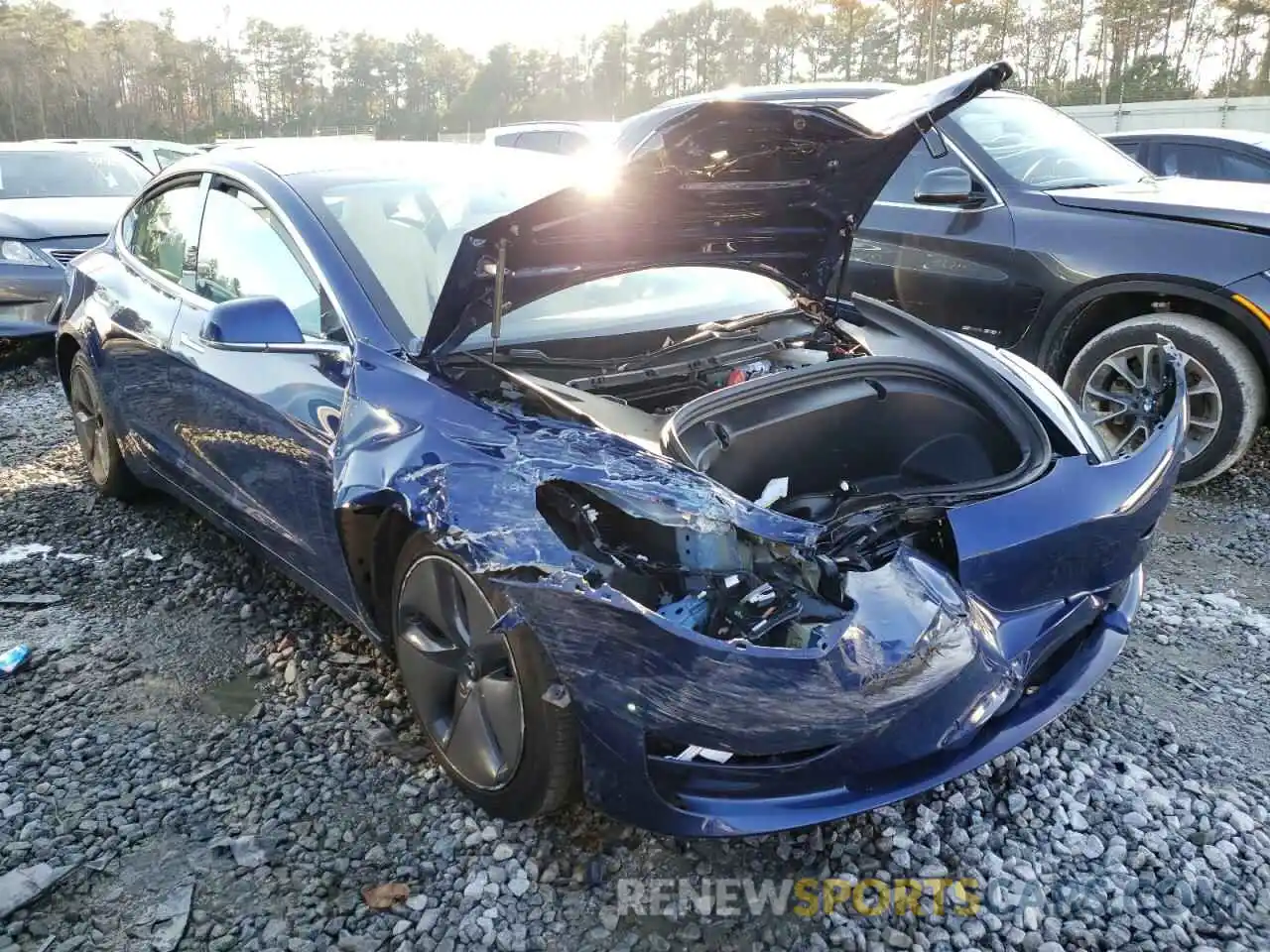 1 Photograph of a damaged car 5YJ3E1EBXLF621976 TESLA MODEL 3 2020