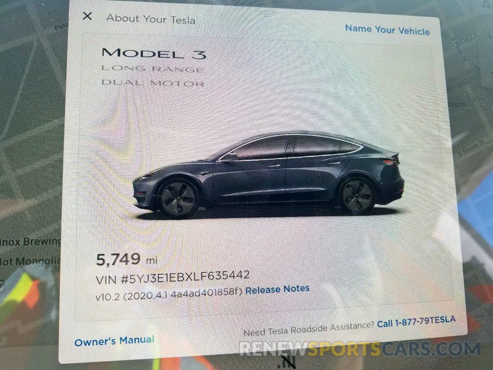 8 Фотография поврежденного автомобиля 5YJ3E1EBXLF635442 TESLA MODEL 3 2020