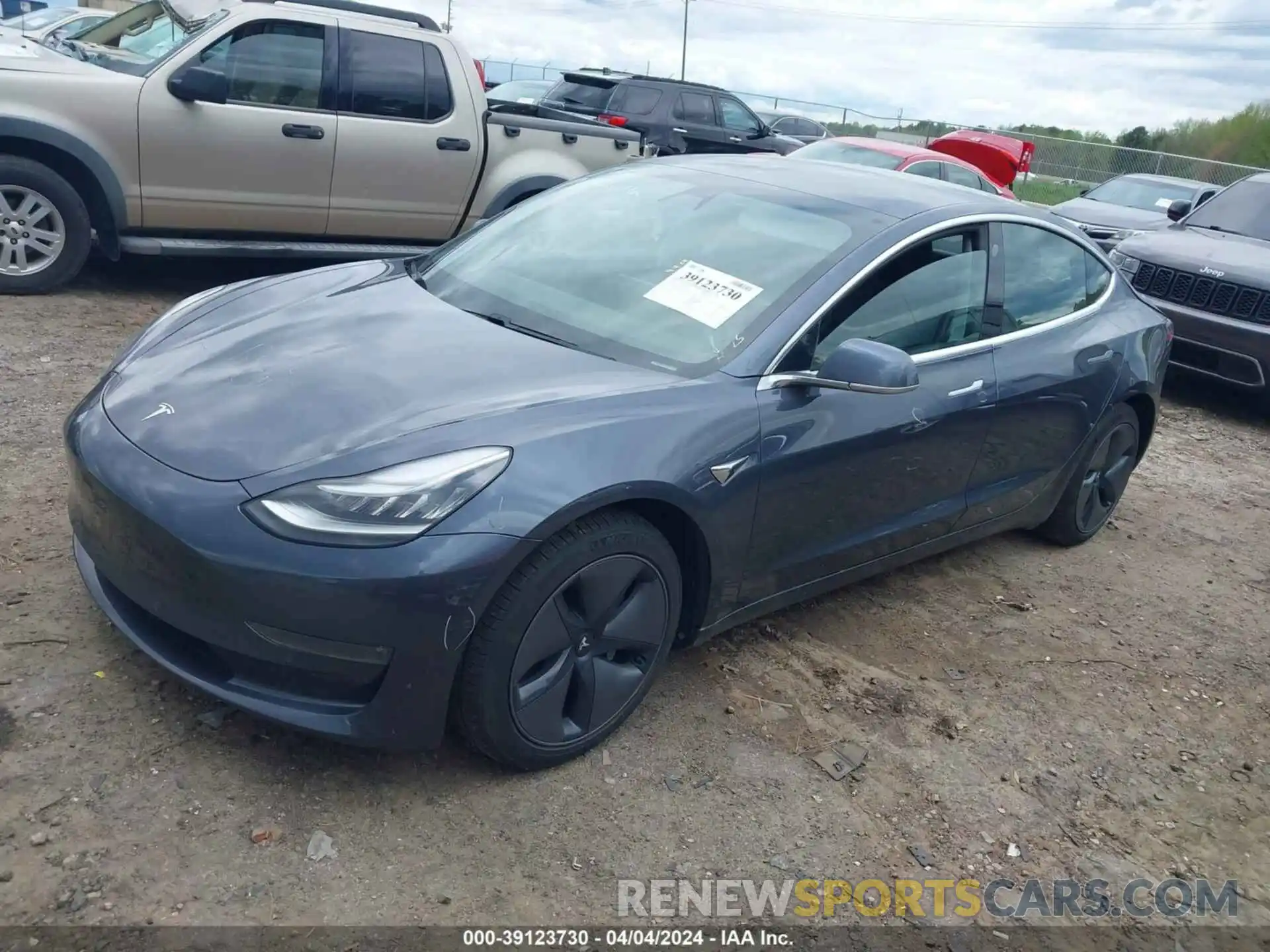 2 Photograph of a damaged car 5YJ3E1EBXLF636803 TESLA MODEL 3 2020