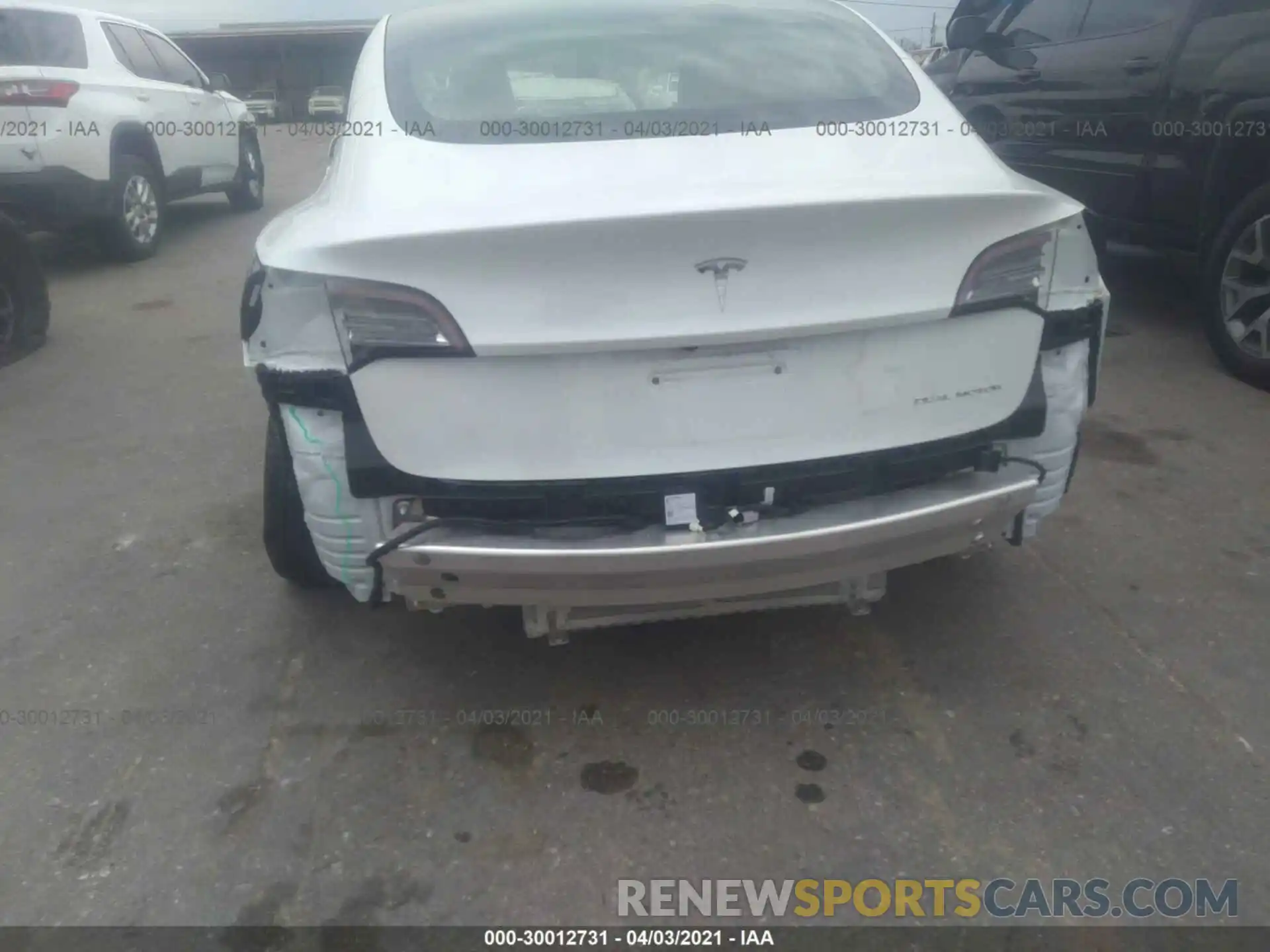 6 Photograph of a damaged car 5YJ3E1EBXLF637417 TESLA MODEL 3 2020