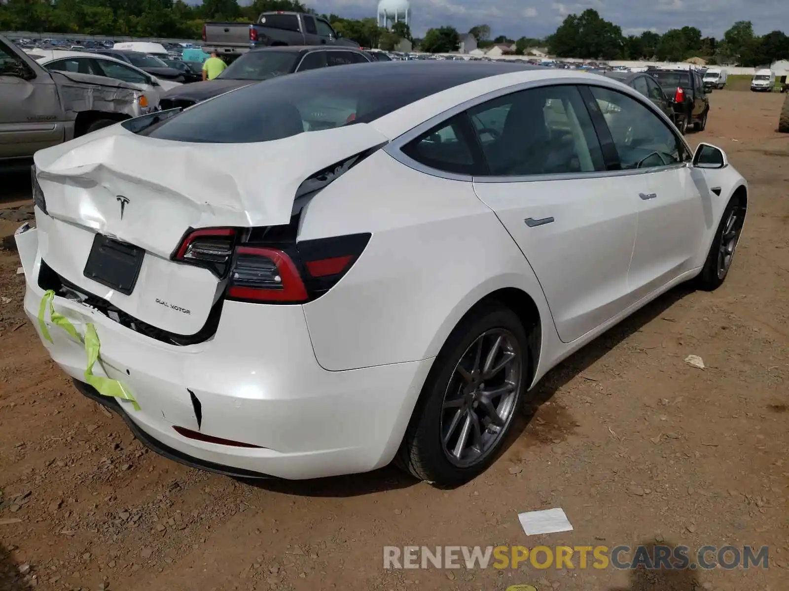 4 Photograph of a damaged car 5YJ3E1EBXLF637854 TESLA MODEL 3 2020