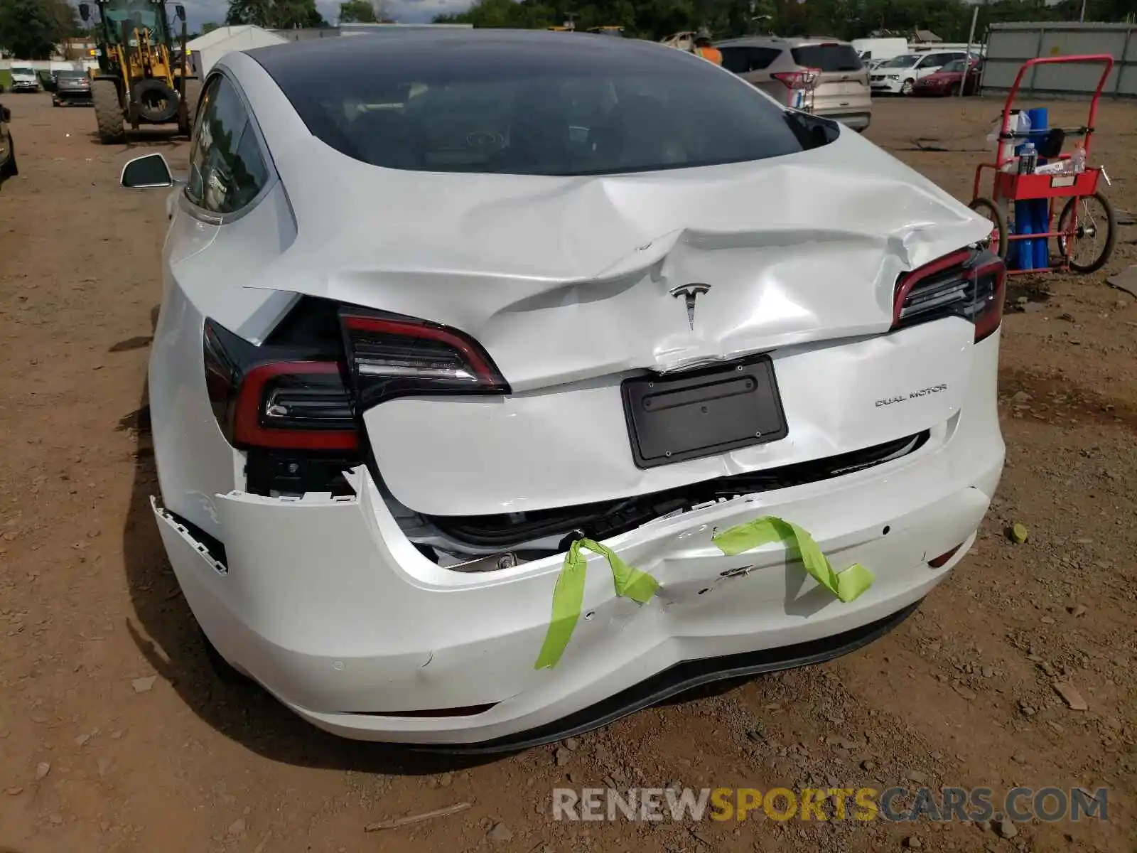 9 Photograph of a damaged car 5YJ3E1EBXLF637854 TESLA MODEL 3 2020